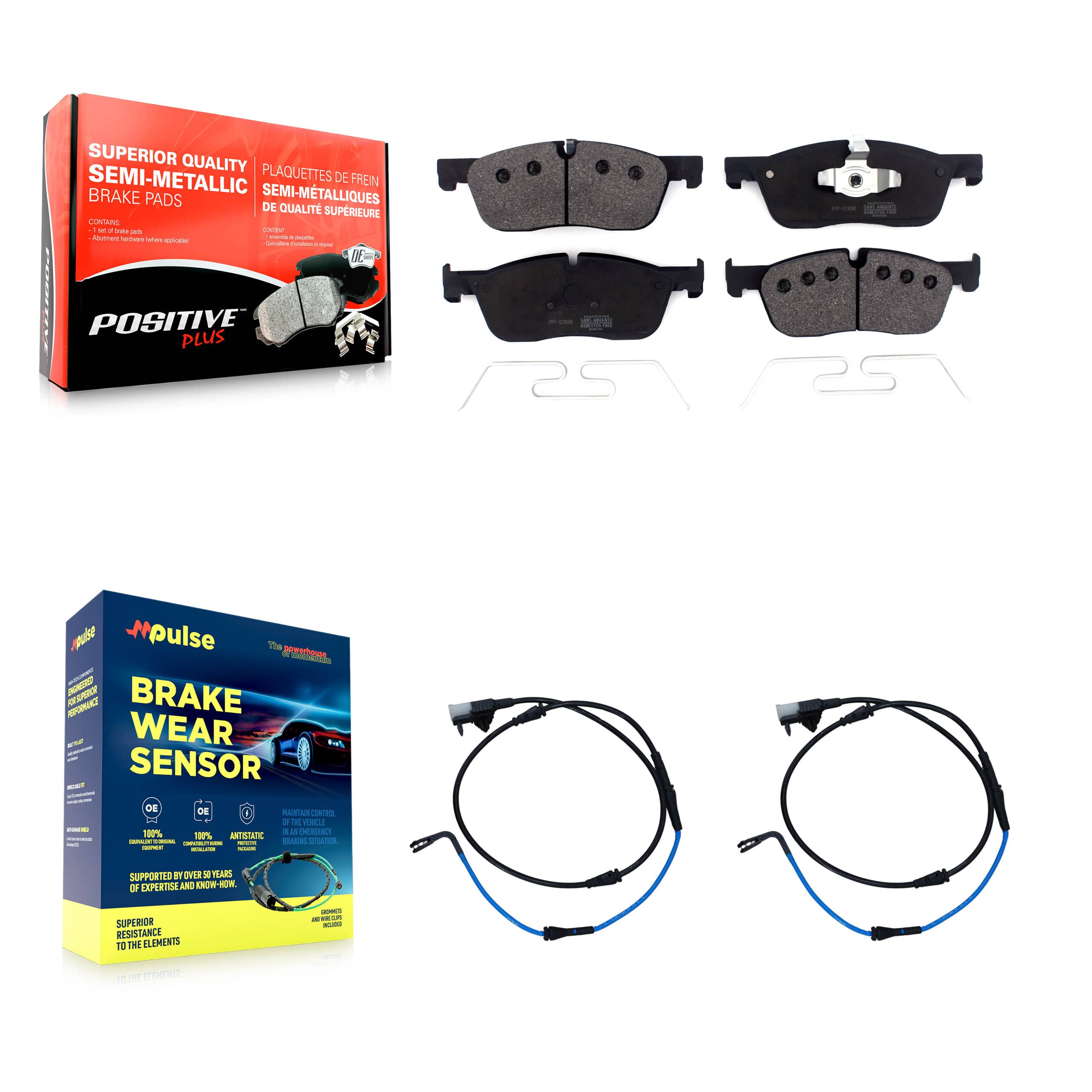 Positive Plus - KPW-100890 - Front Disc Brake Pad Kits