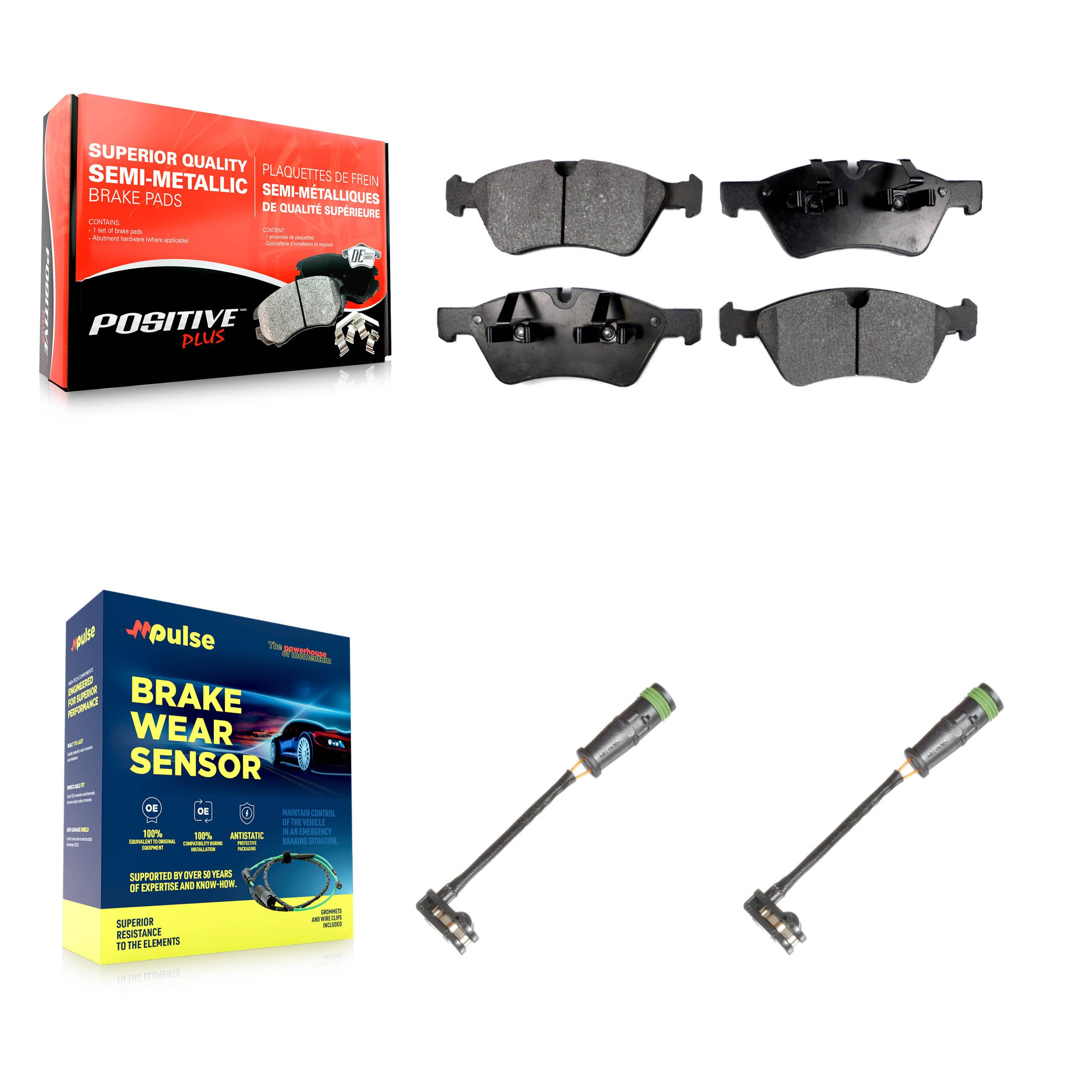 Positive Plus - KPW-100900 - Front Disc Brake Pad Kits