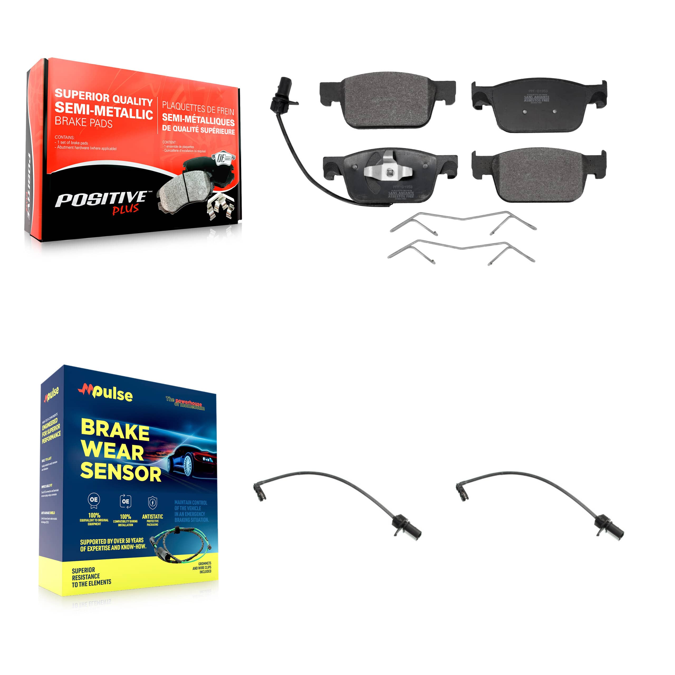 Positive Plus - KPW-100901 - Front Disc Brake Pad Kits