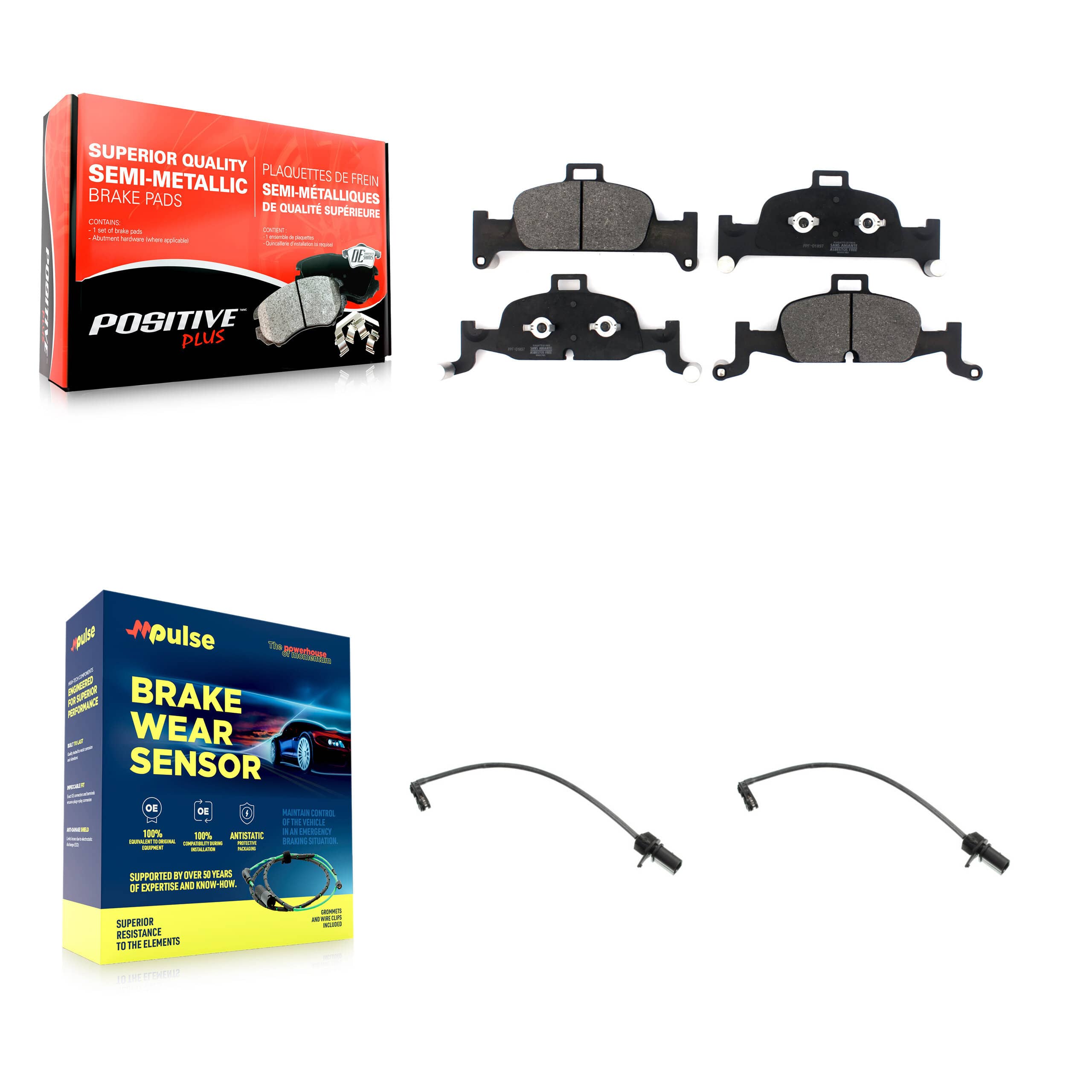 Positive Plus - KPW-100902 - Front Disc Brake Pad Kits