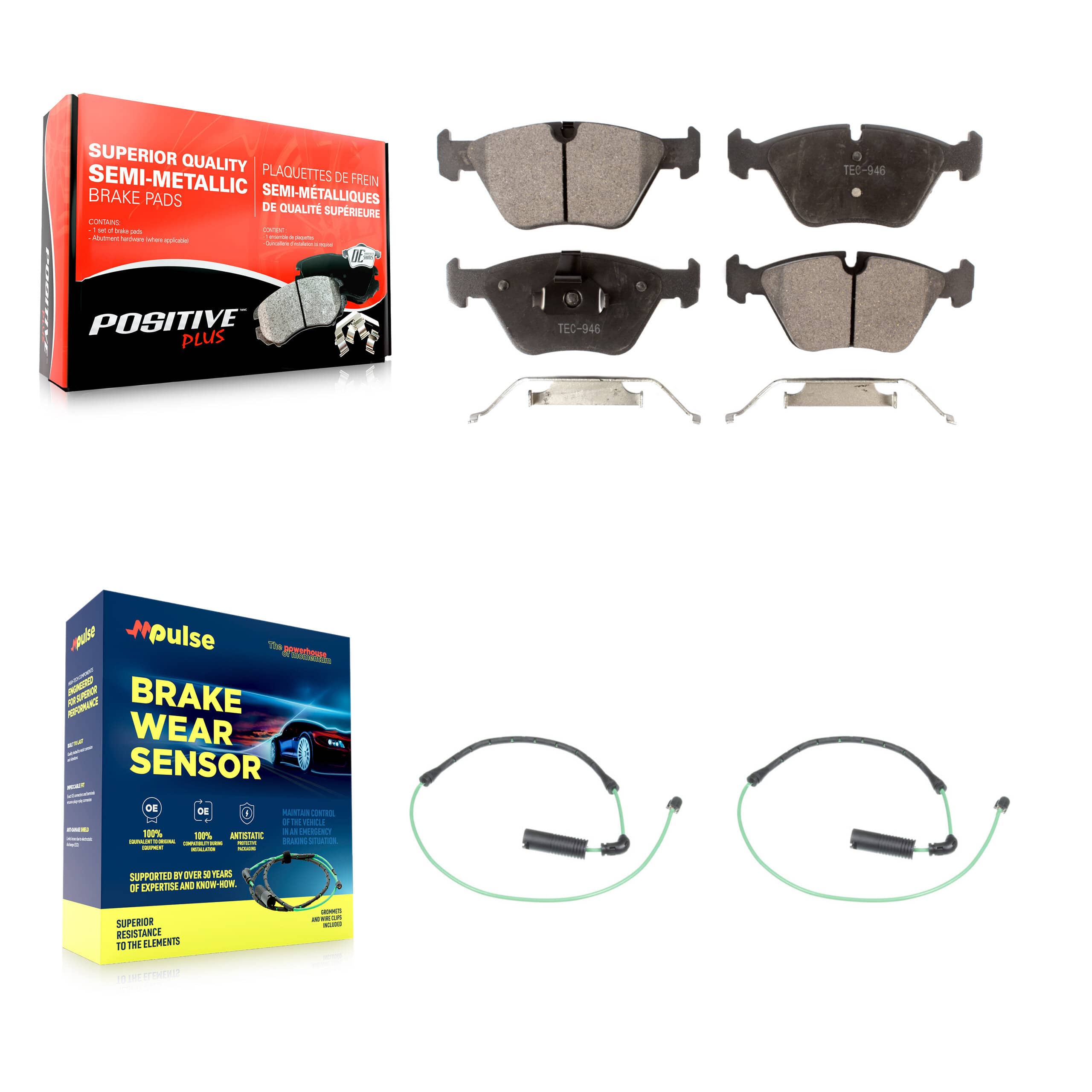 Positive Plus - KPW-100954 - Front Disc Brake Pad Kits