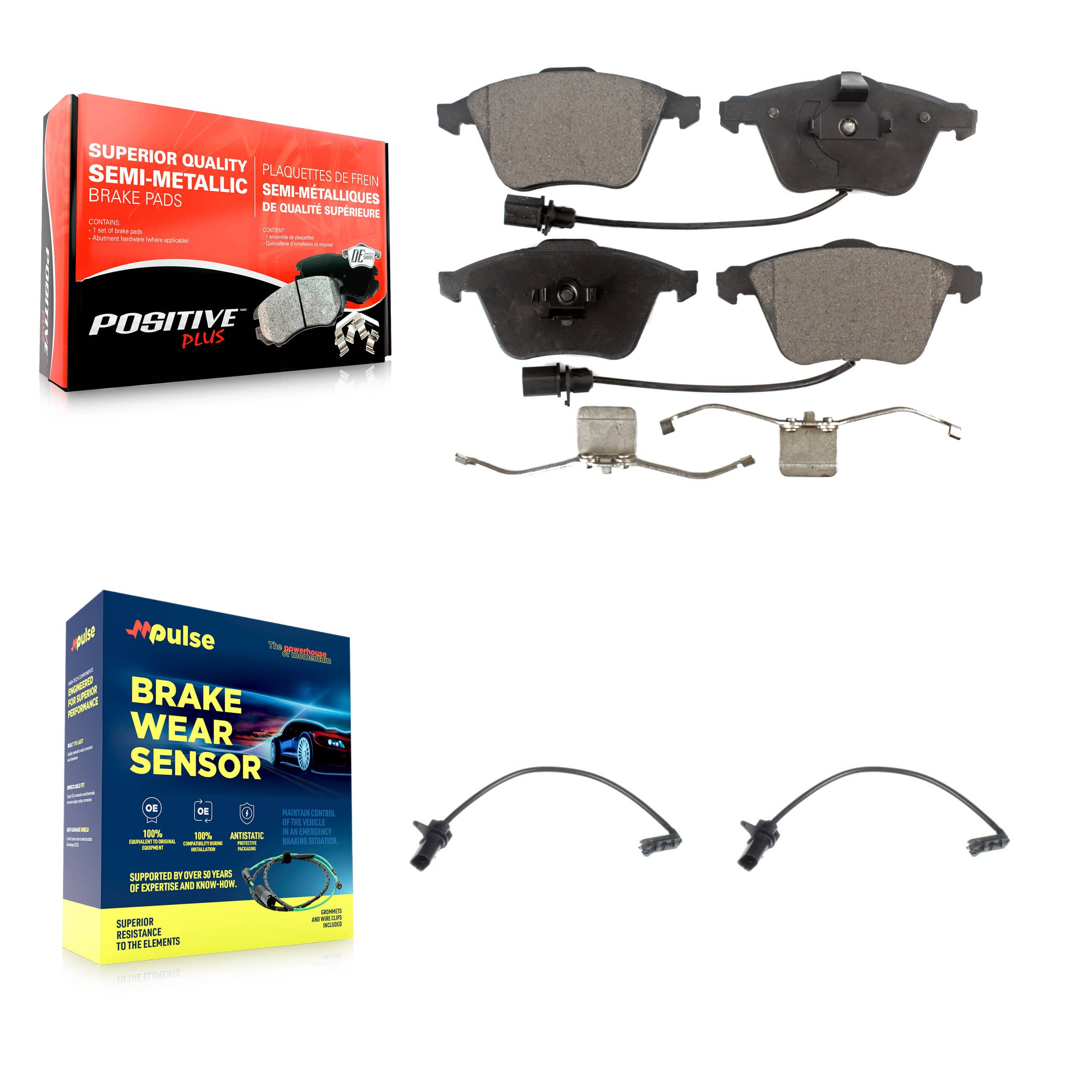 Positive Plus - KPW-100960 - Front Disc Brake Pad Kits