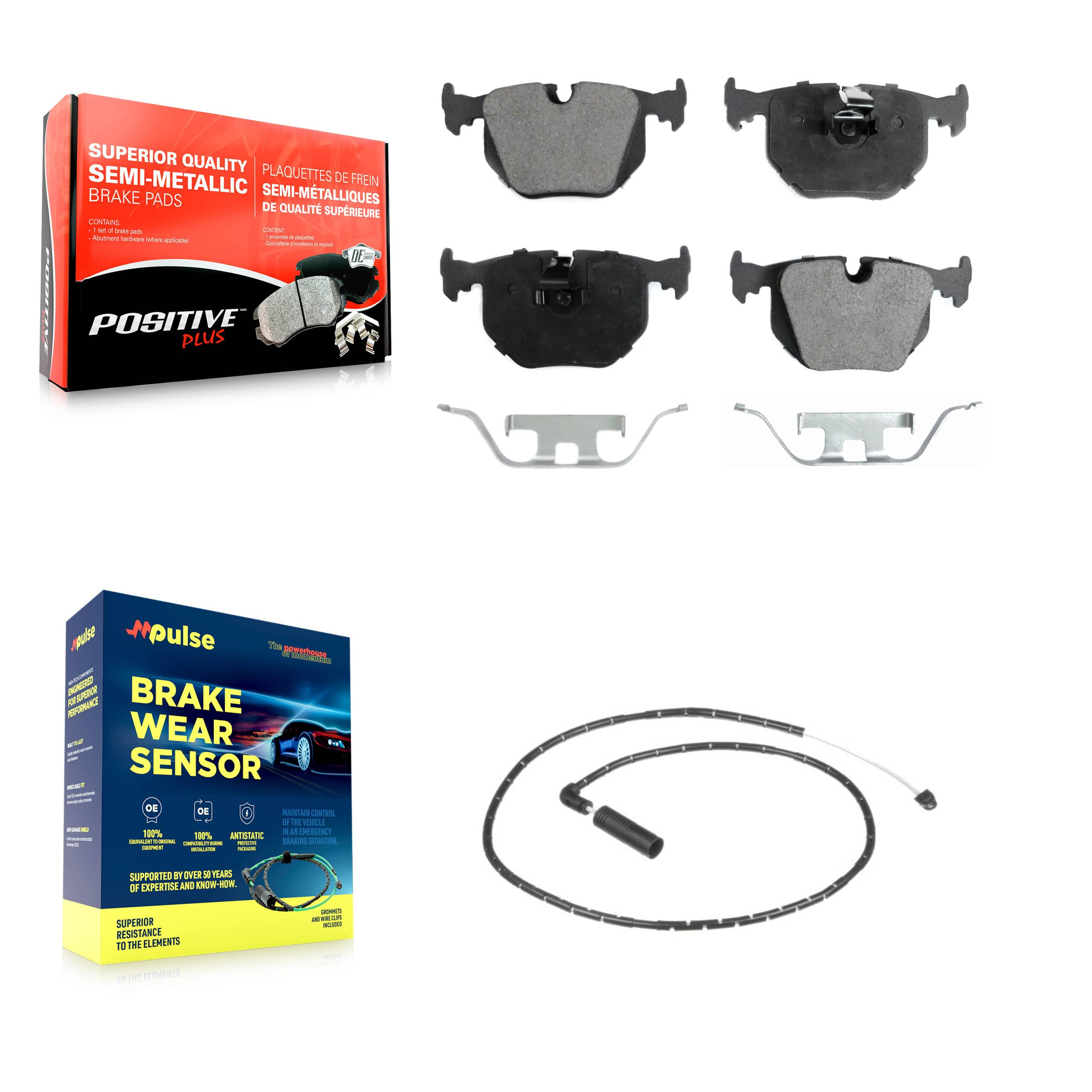 Positive Plus - KPW-100961 - Rear Disc Brake Pad Kits