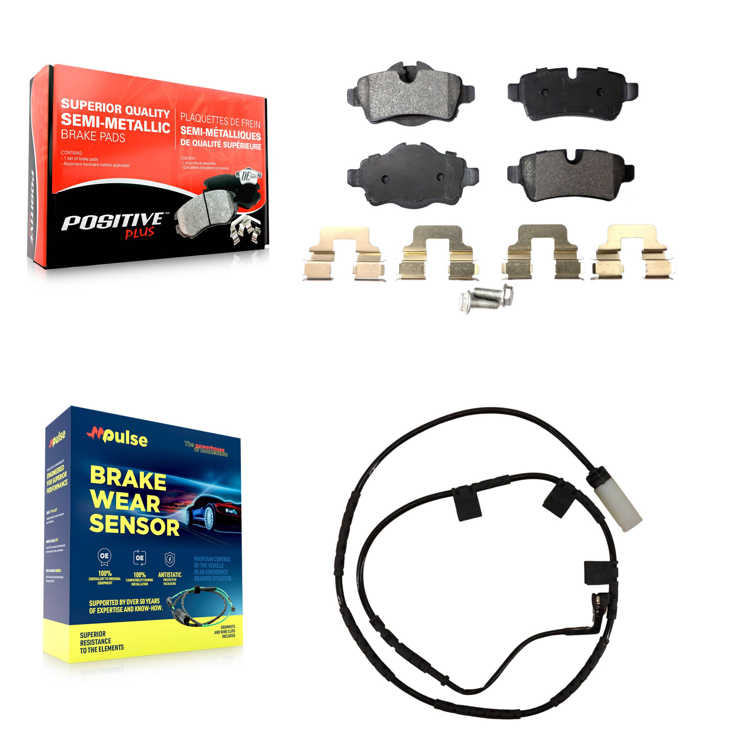 Positive Plus - KPW-100970 - Rear Disc Brake Pad Kits