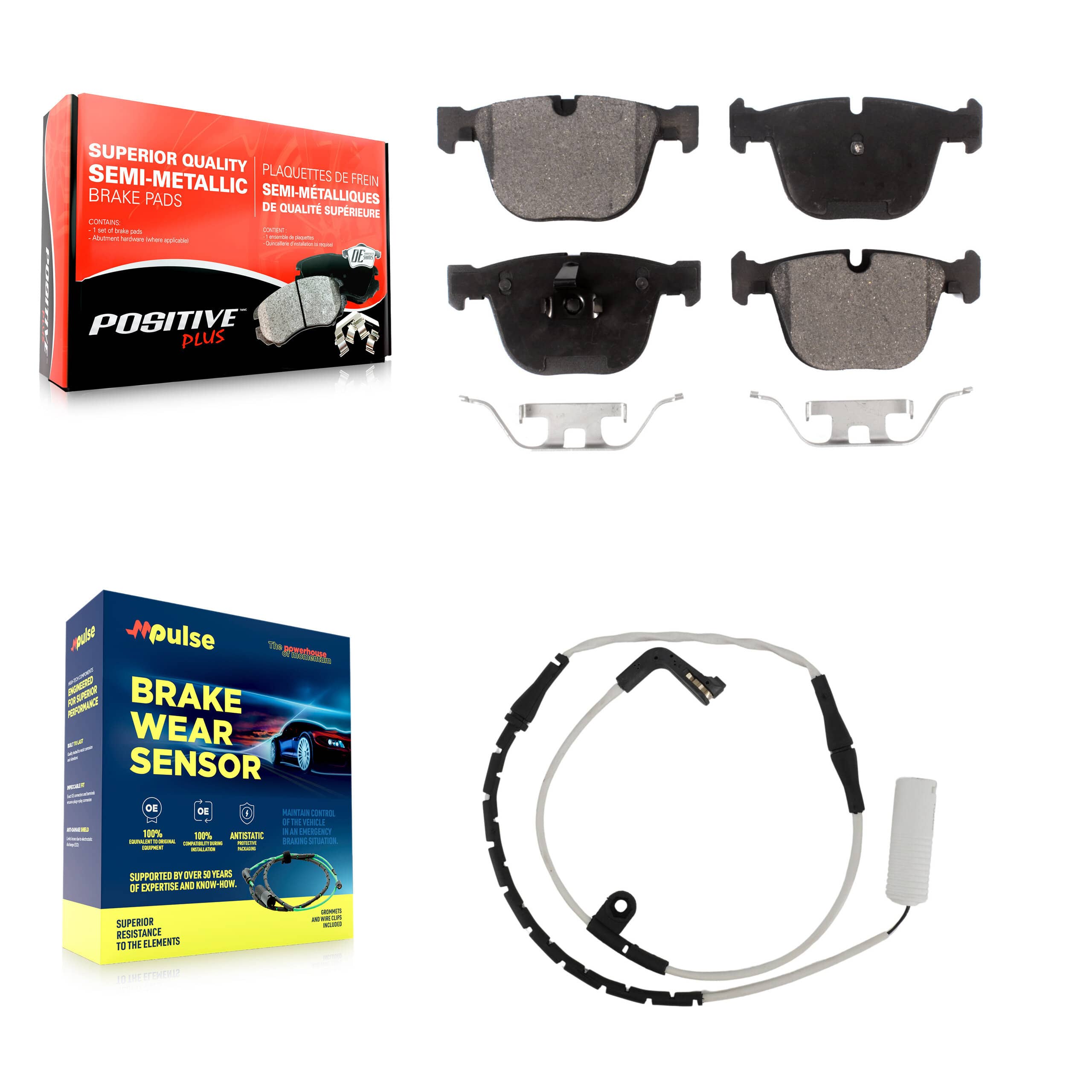Positive Plus - KPW-100986 - Rear Disc Brake Pad Kits