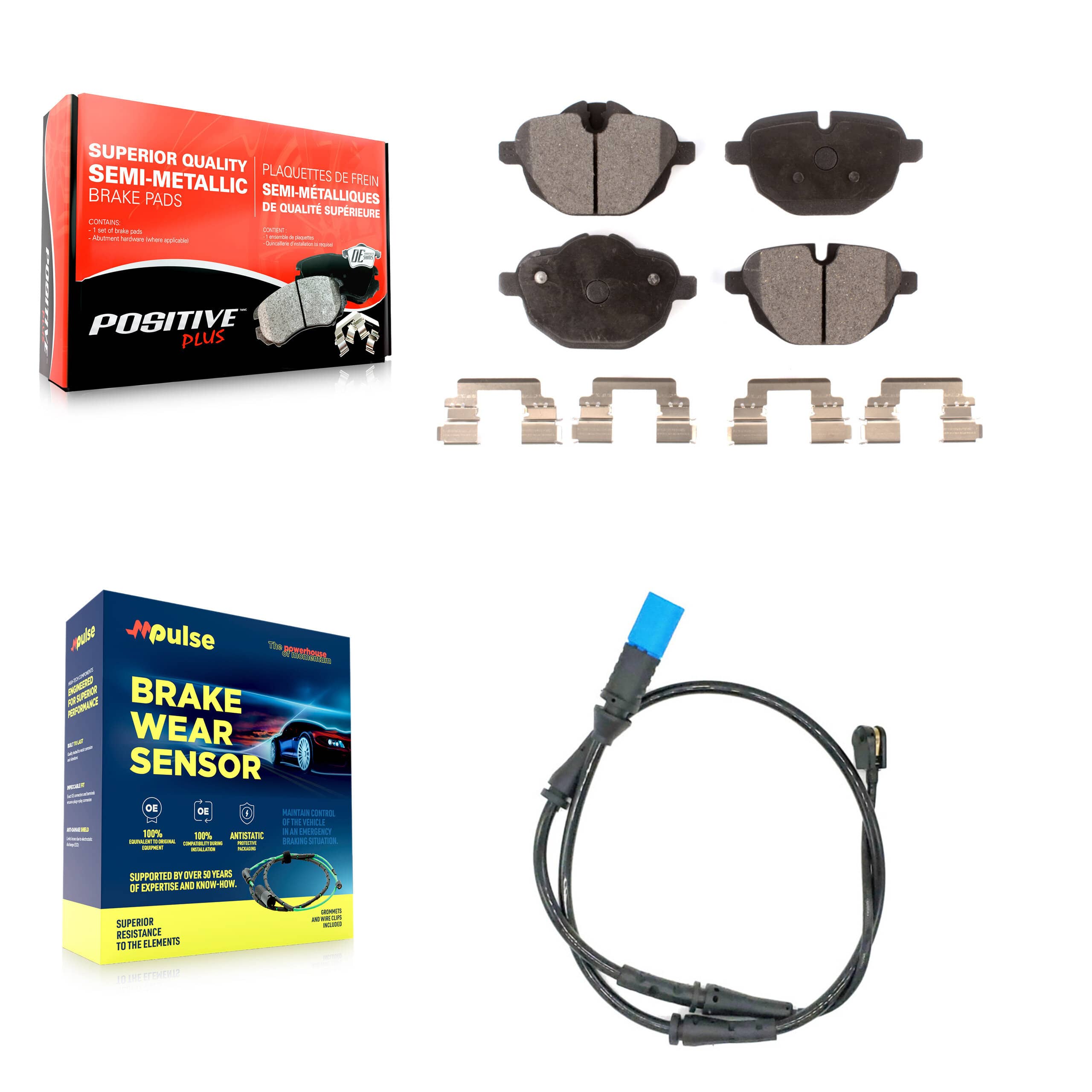 Positive Plus - KPW-101003 - Rear Disc Brake Pad Kits