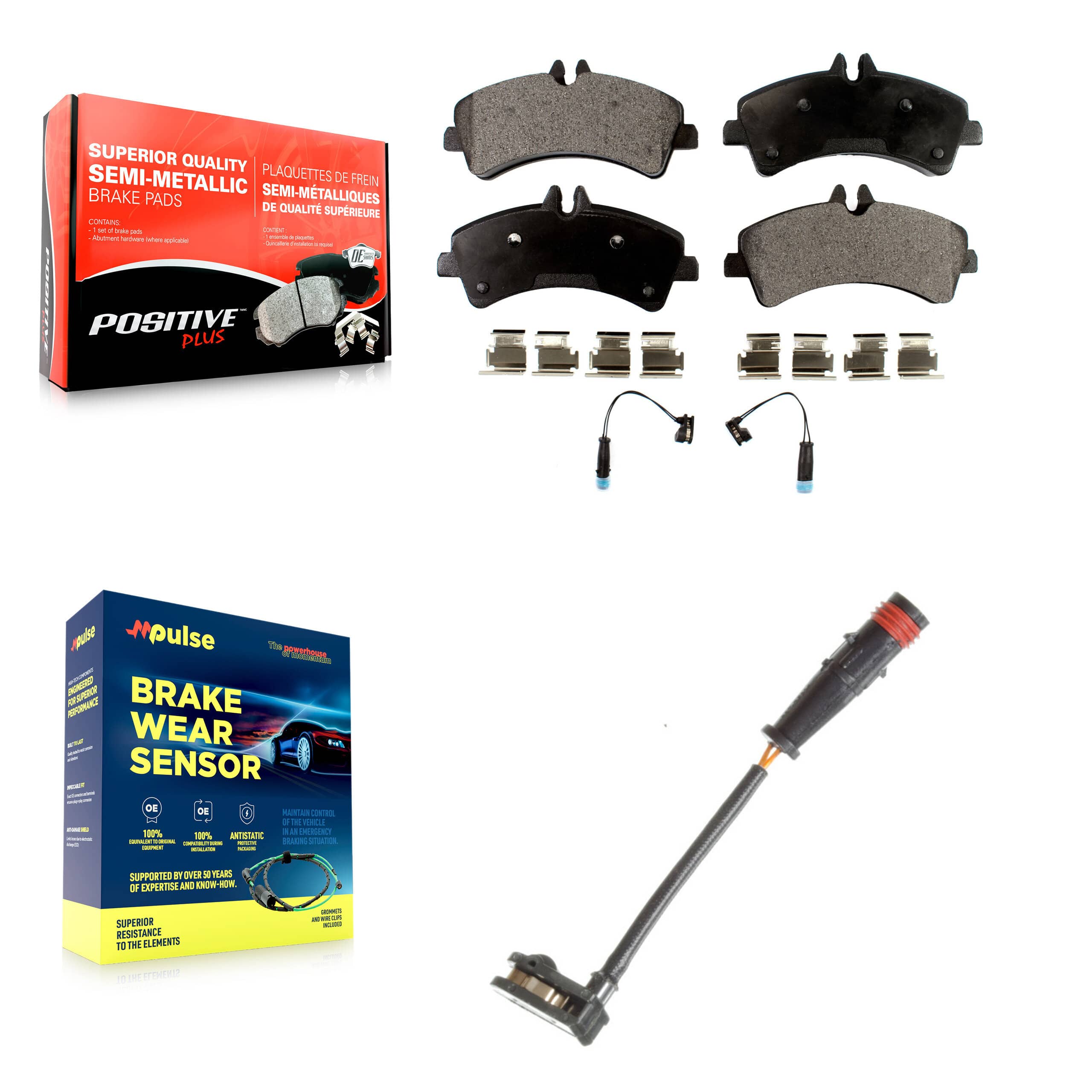 Positive Plus - KPW-101012 - Rear Disc Brake Pad Kits