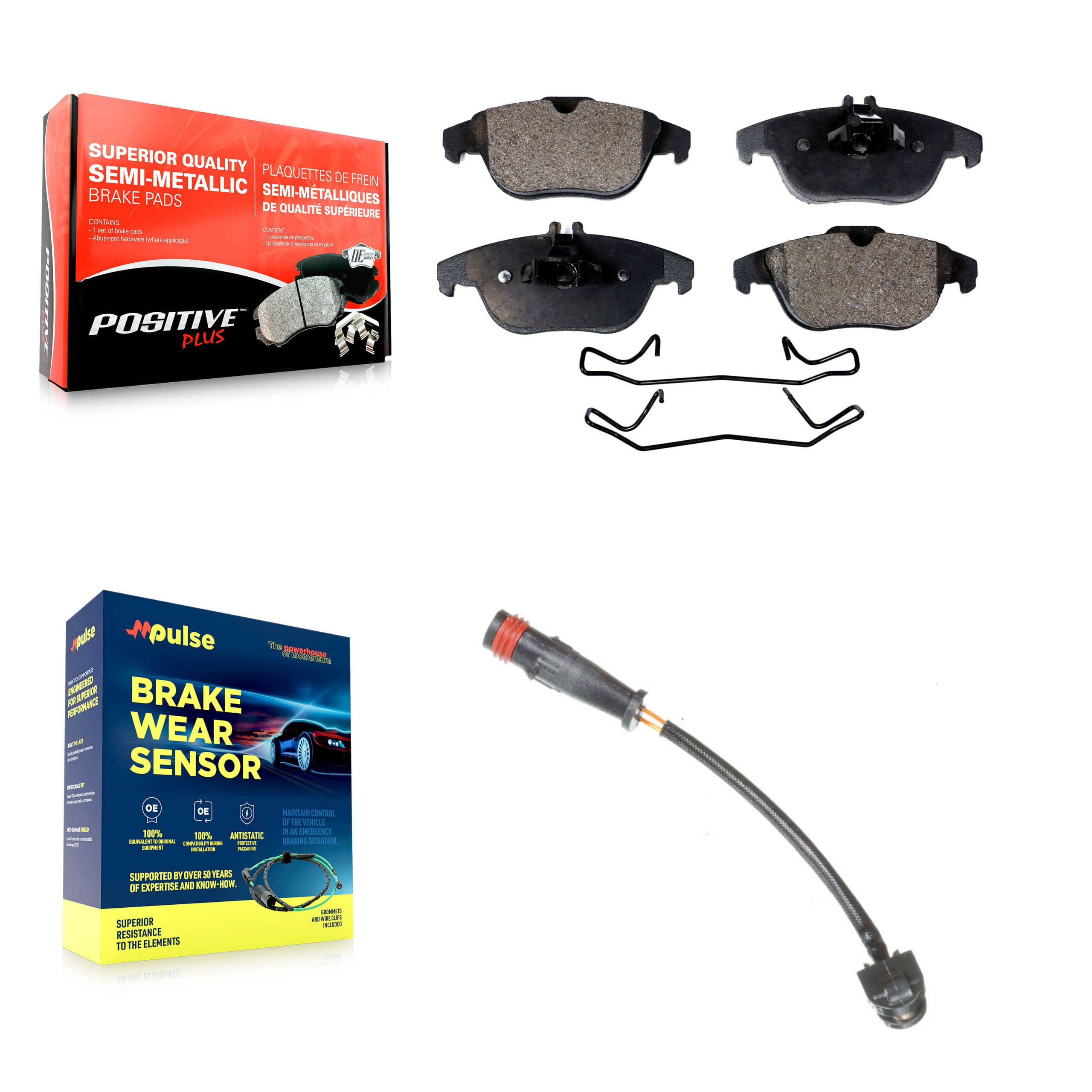 Positive Plus - KPW-101018 - Rear Disc Brake Pad Kits