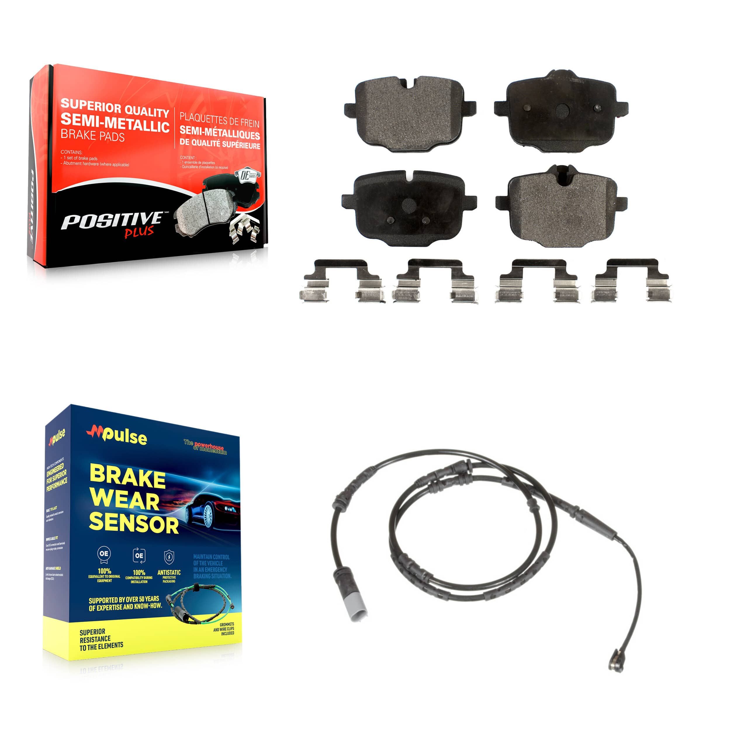 Positive Plus - KPW-101023 - Rear Disc Brake Pad Kits