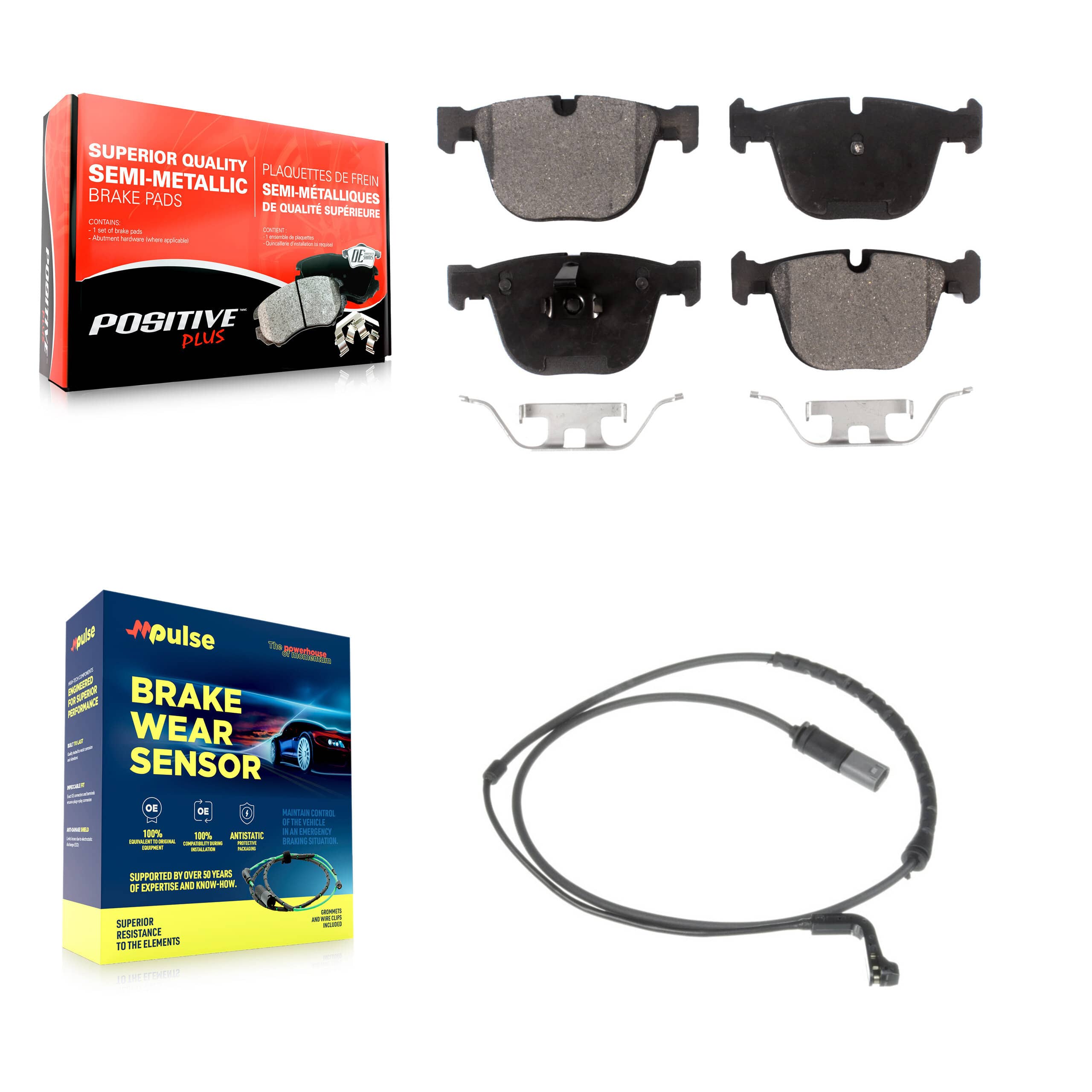 Positive Plus - KPW-101081 - Rear Disc Brake Pad Kits