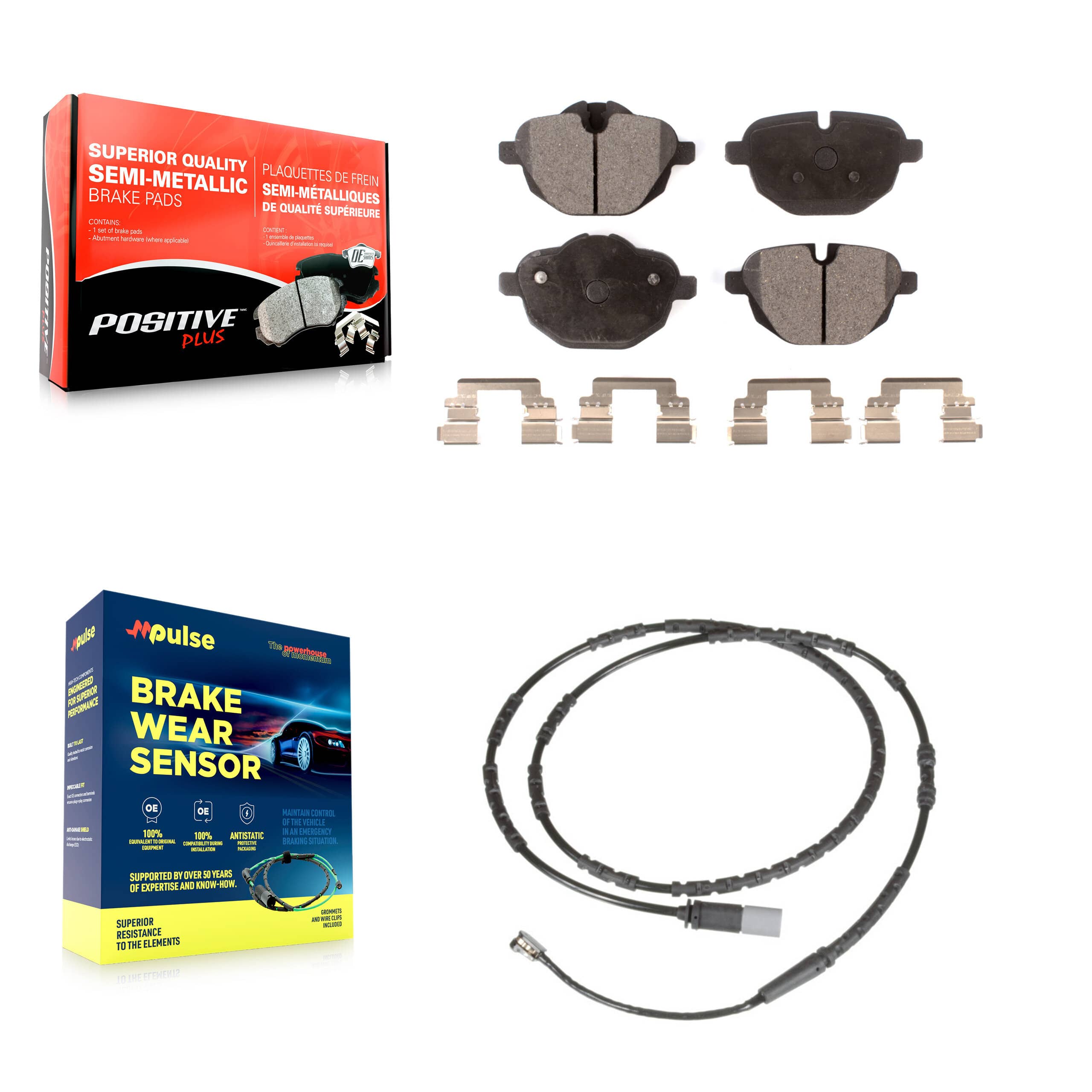 Positive Plus - KPW-101090 - Rear Disc Brake Pad Kits
