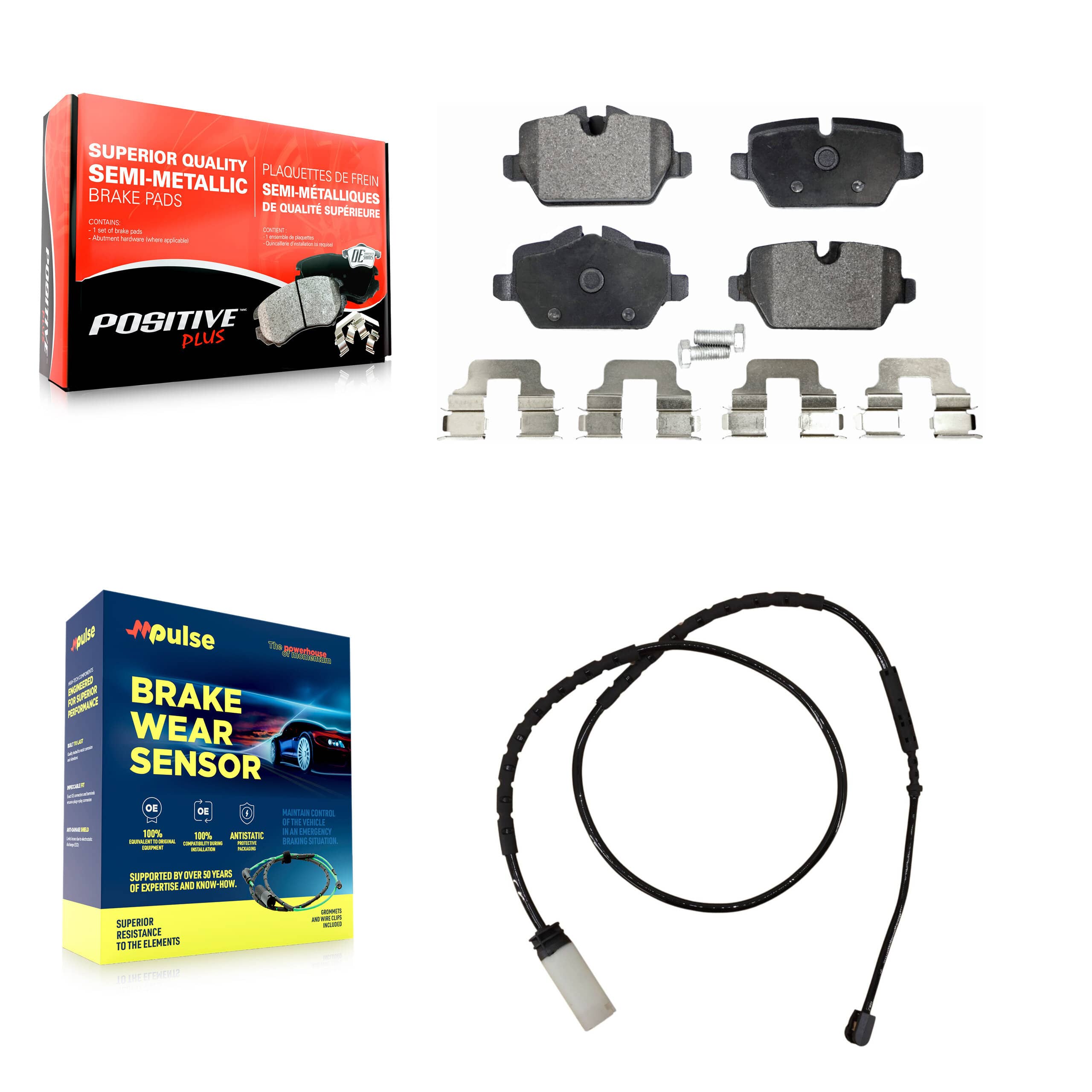 Positive Plus - KPW-101092 - Rear Disc Brake Pad Kits