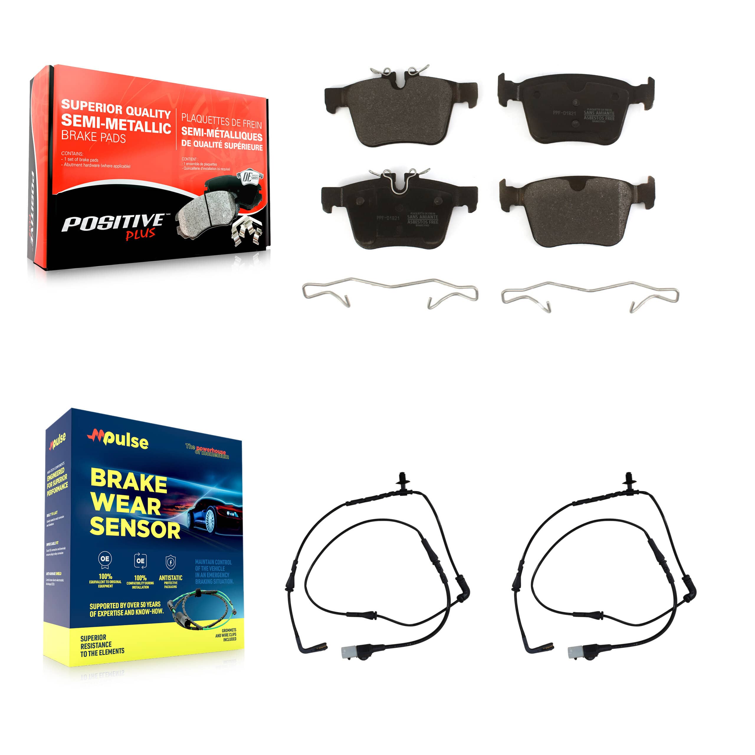 Positive Plus - KPW-101104 - Rear Disc Brake Pad Kits