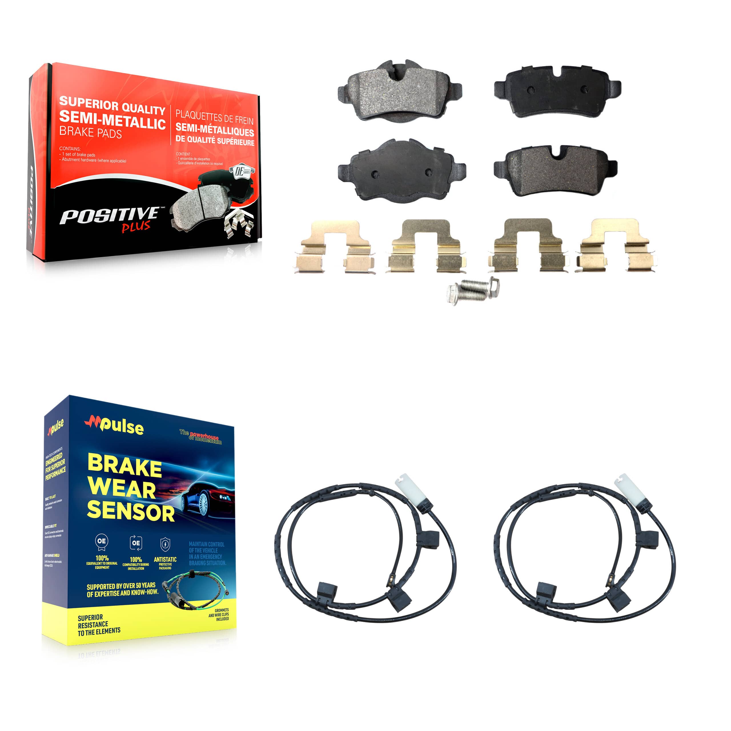 Positive Plus - KPW-101115 - Rear Disc Brake Pad Kits