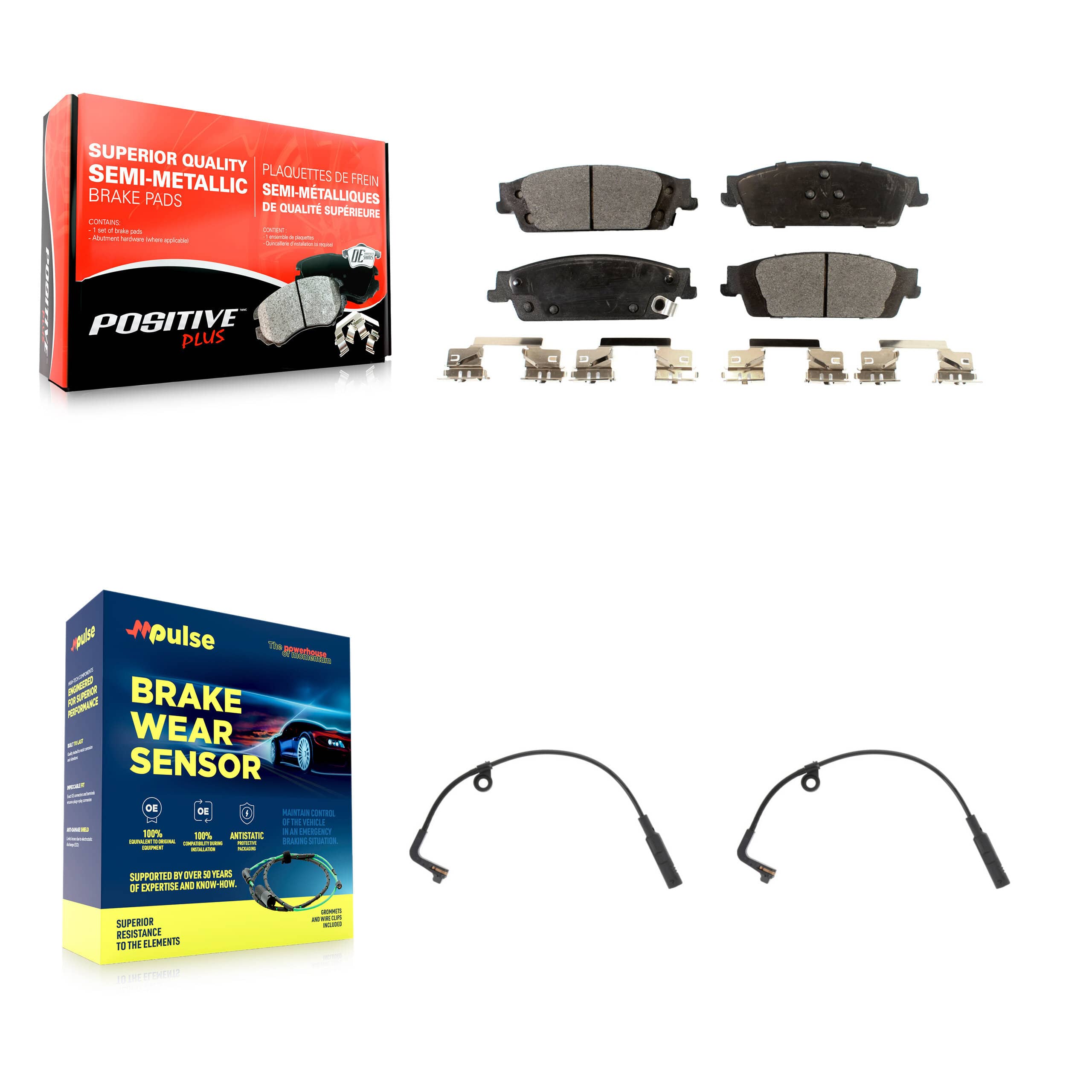 Positive Plus - KPW-101120 - Rear Disc Brake Pad Kits