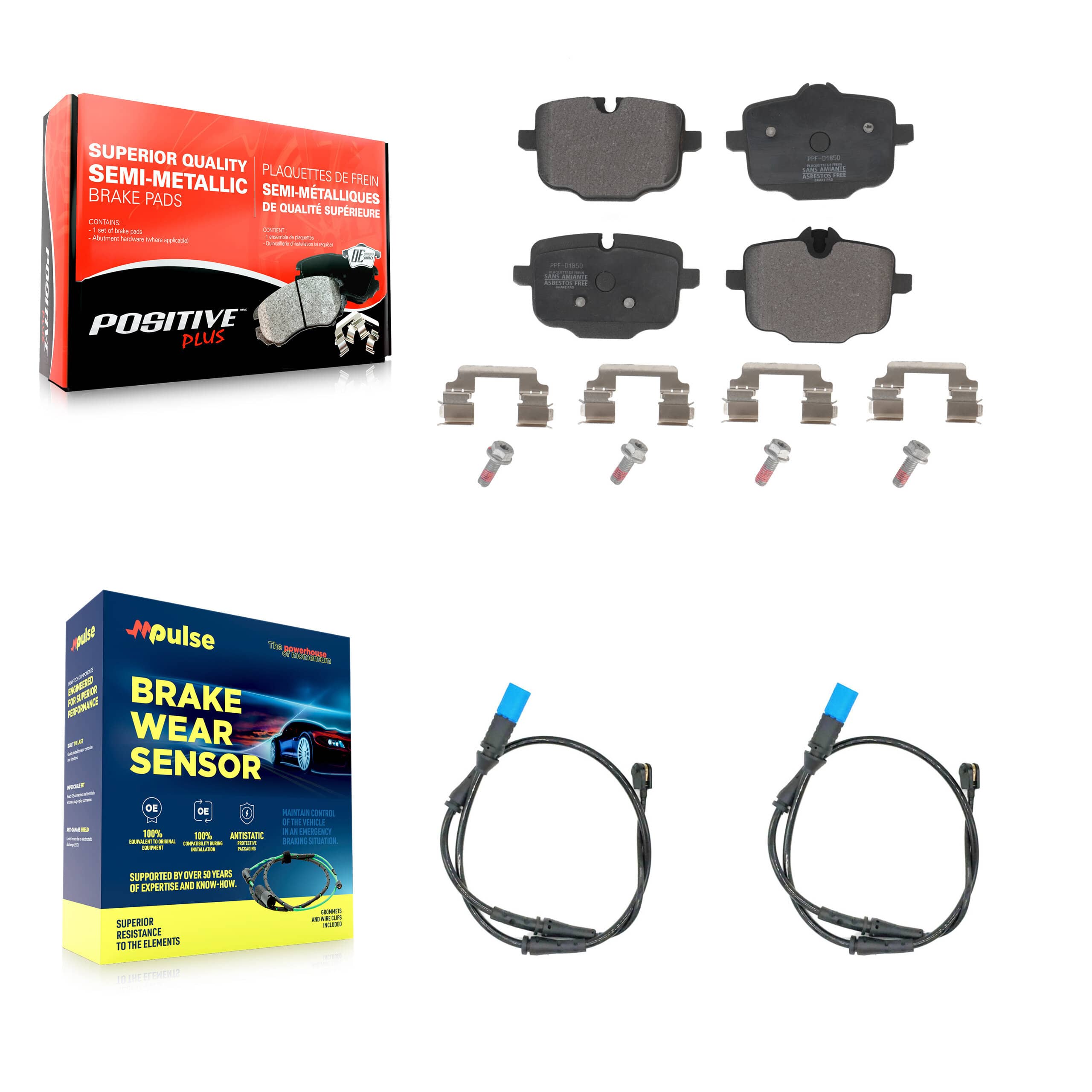 Positive Plus - KPW-101138 - Rear Disc Brake Pad Kits