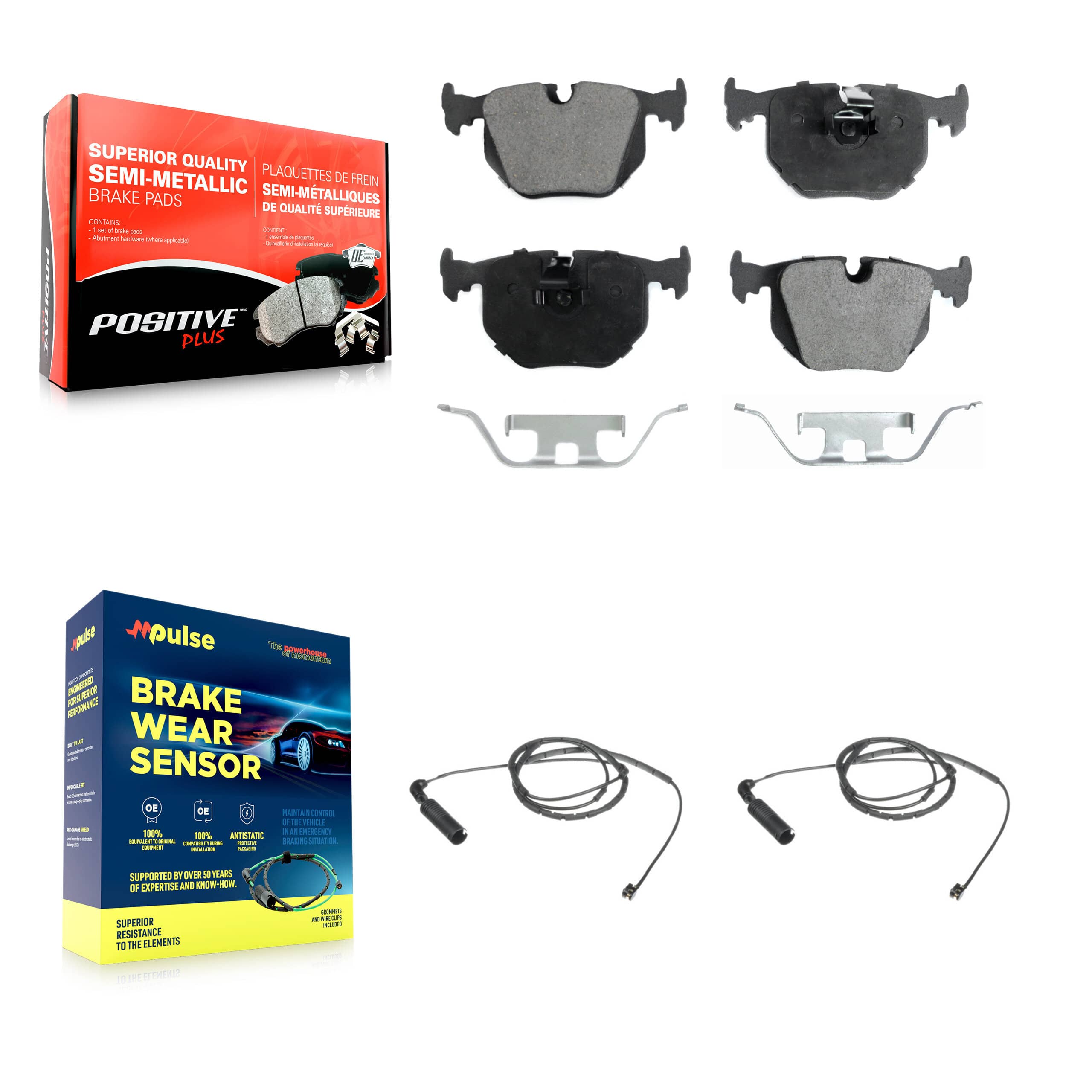 Positive Plus - KPW-101141 - Rear Disc Brake Pad Kits
