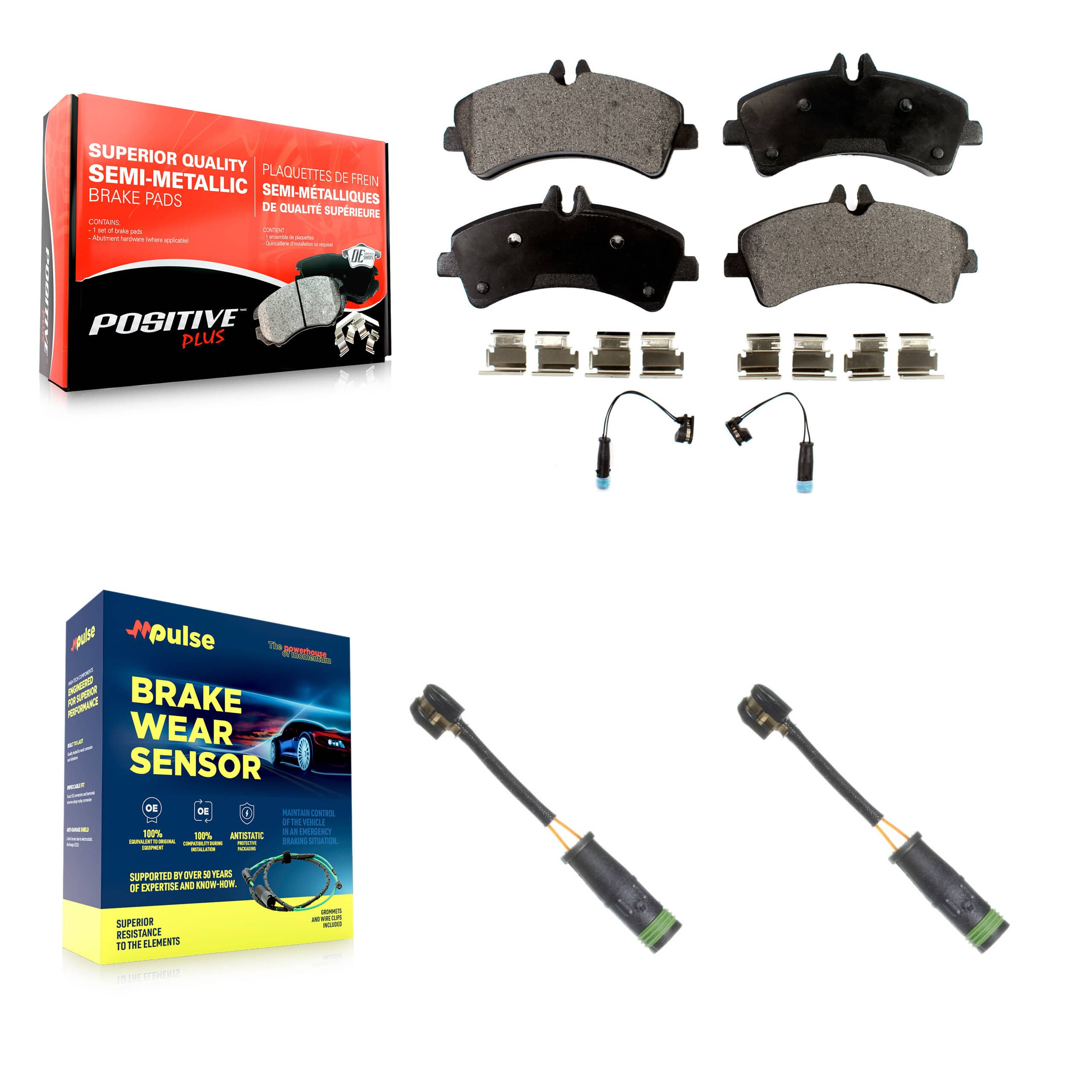 Positive Plus - KPW-101146 - Rear Disc Brake Pad Kits