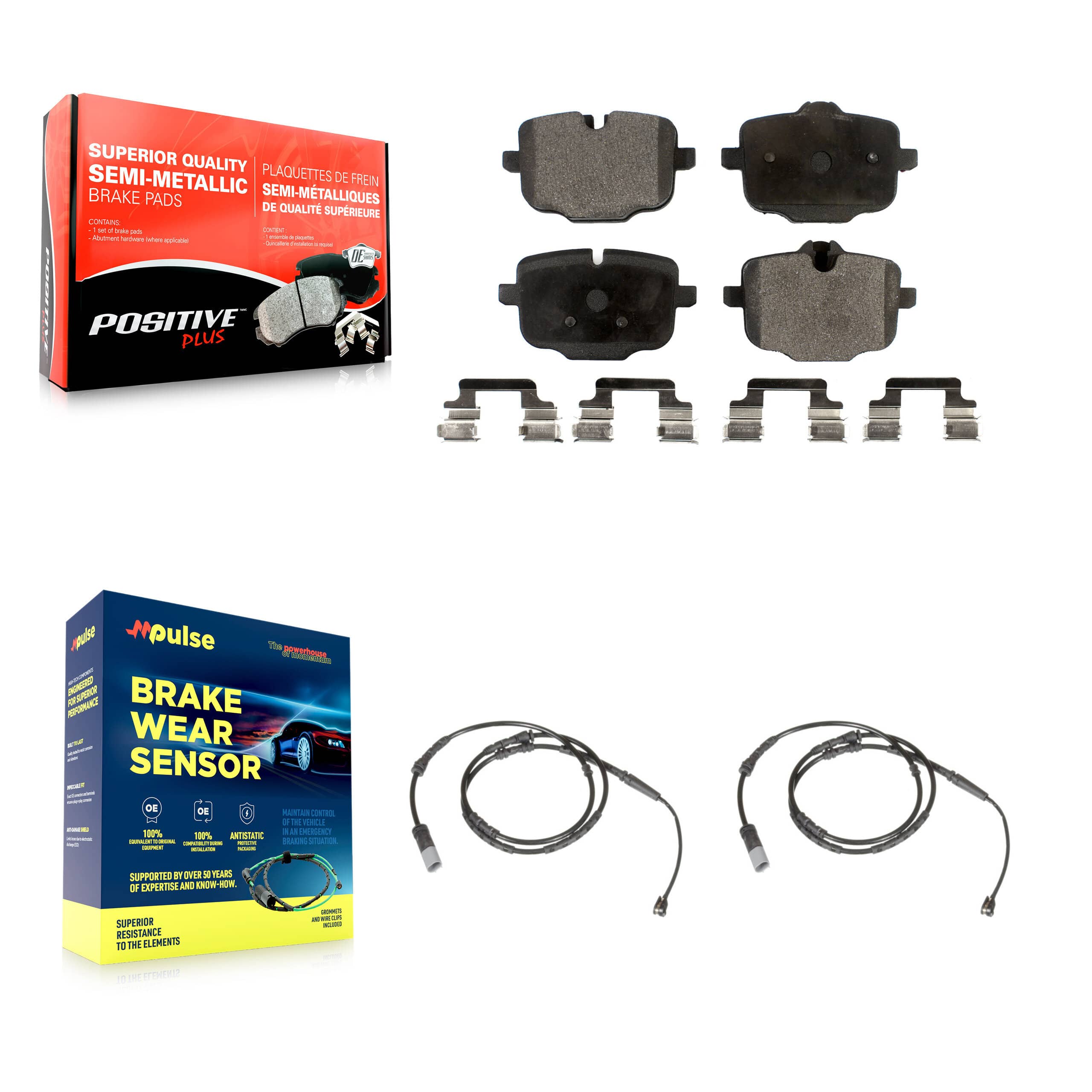 Positive Plus - KPW-101159 - Rear Disc Brake Pad Kits