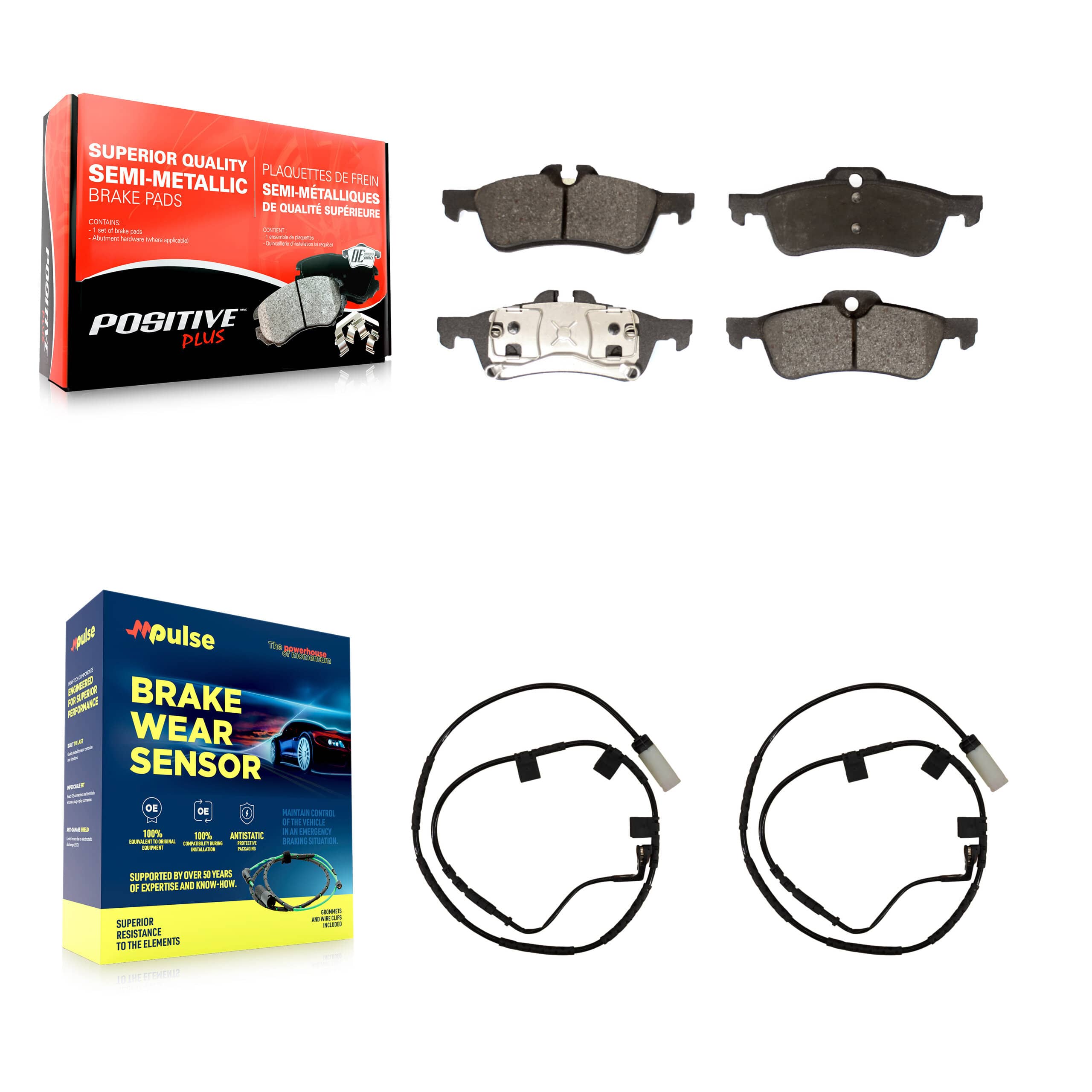 Positive Plus - KPW-101172 - Rear Disc Brake Pad Kits