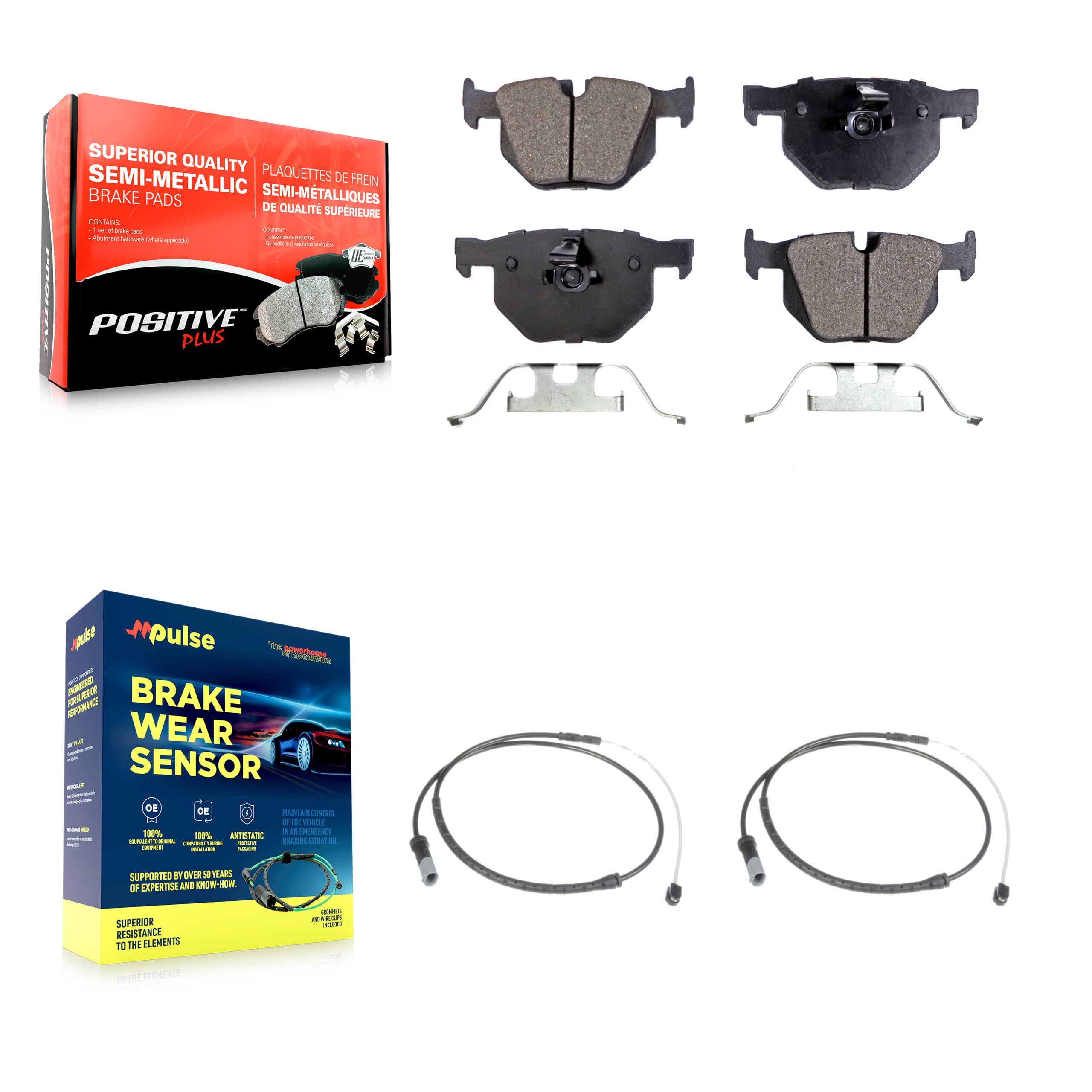 Positive Plus - KPW-101179 - Rear Disc Brake Pad Kits