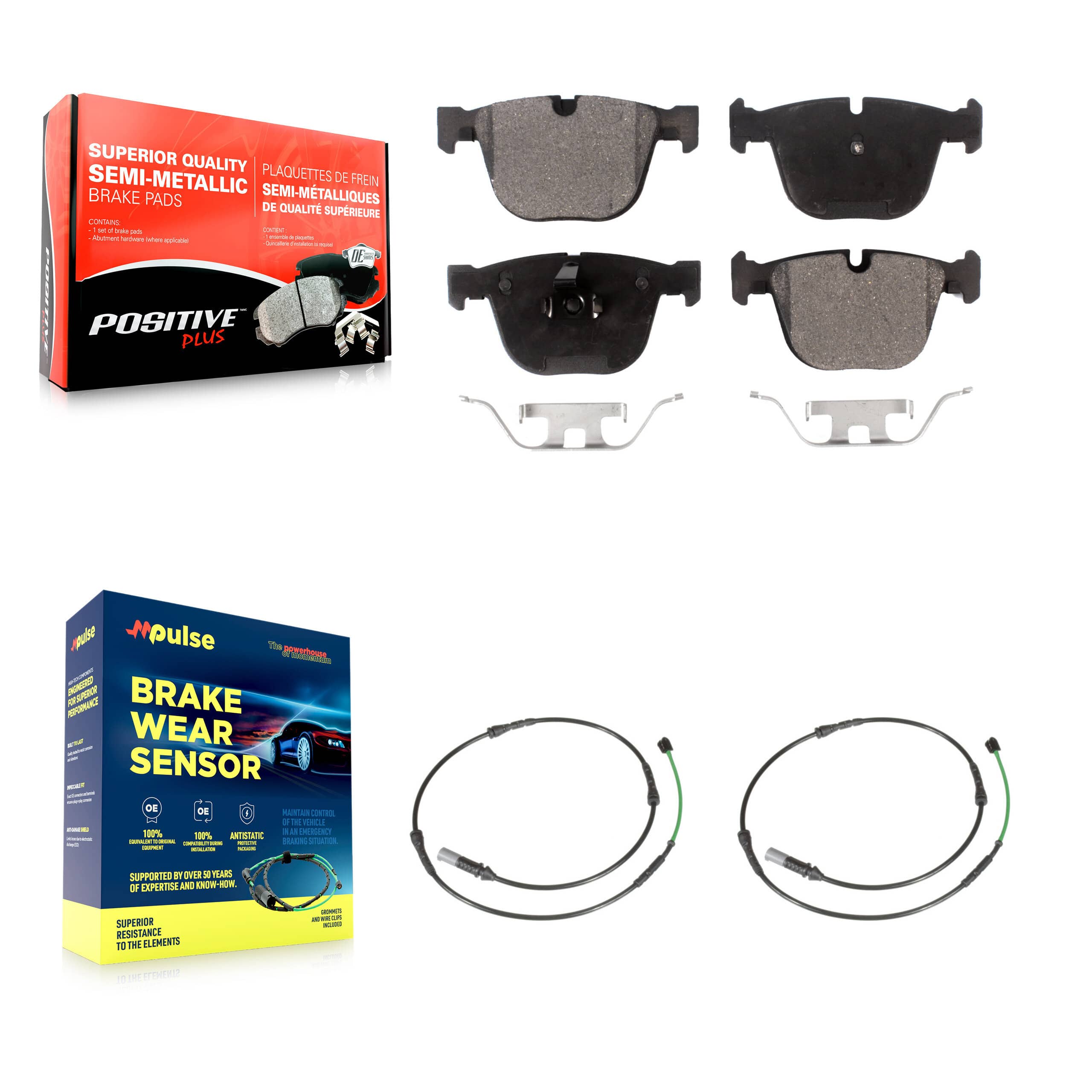 Positive Plus - KPW-101184 - Rear Disc Brake Pad Kits