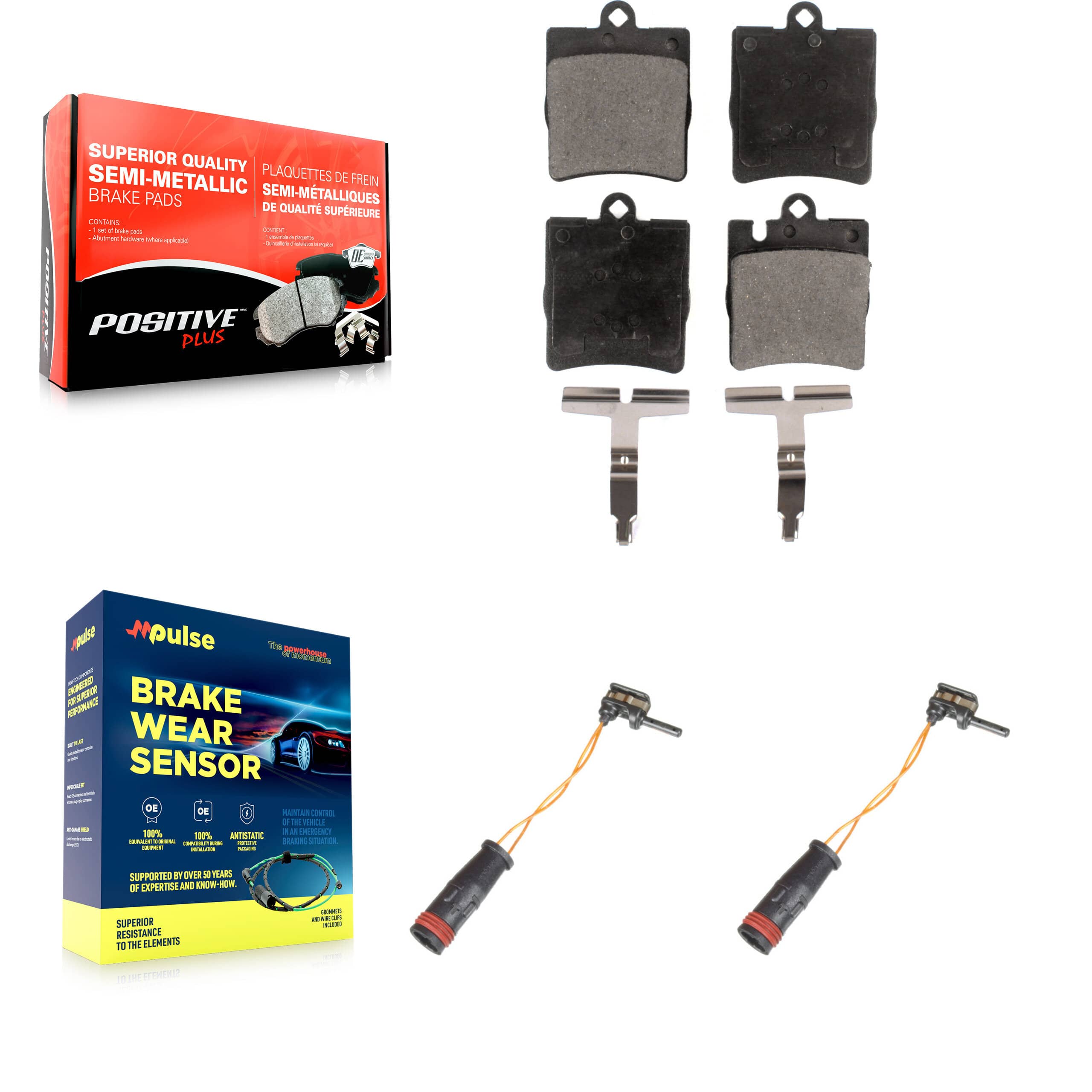 Positive Plus - KPW-101191 - Rear Disc Brake Pad Kits