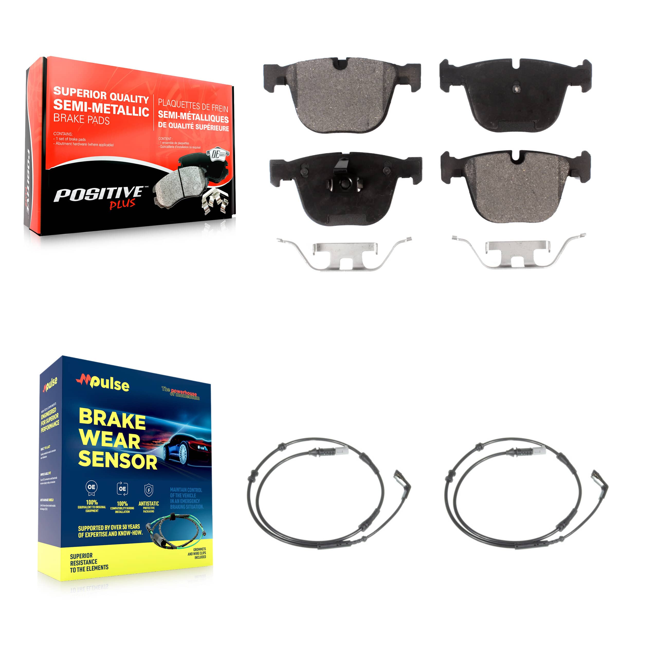 Positive Plus - KPW-101197 - Rear Disc Brake Pad Kits