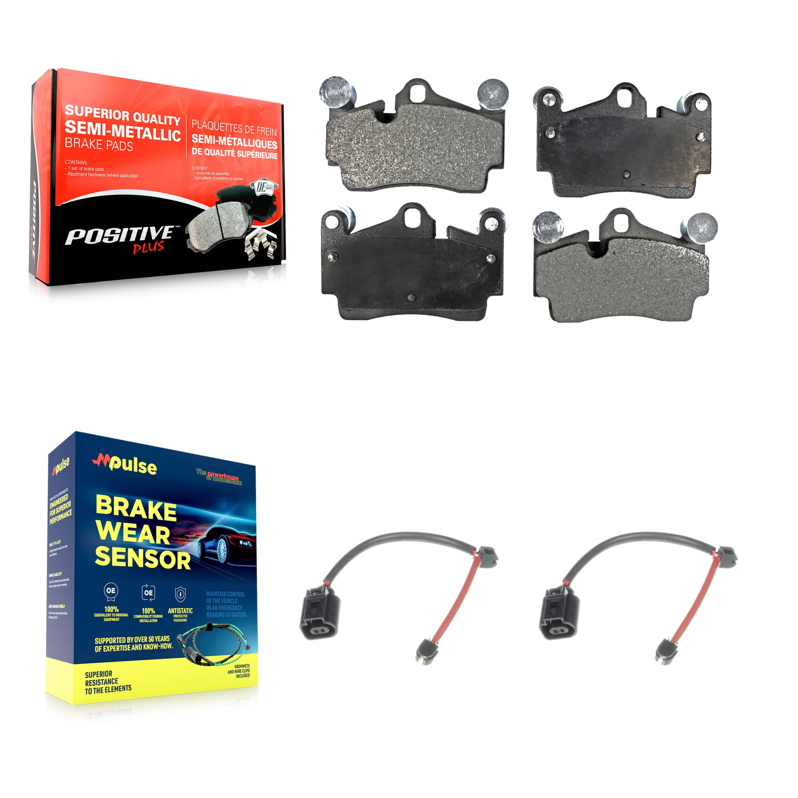 Positive Plus - KPW-101200 - Rear Disc Brake Pad Kits