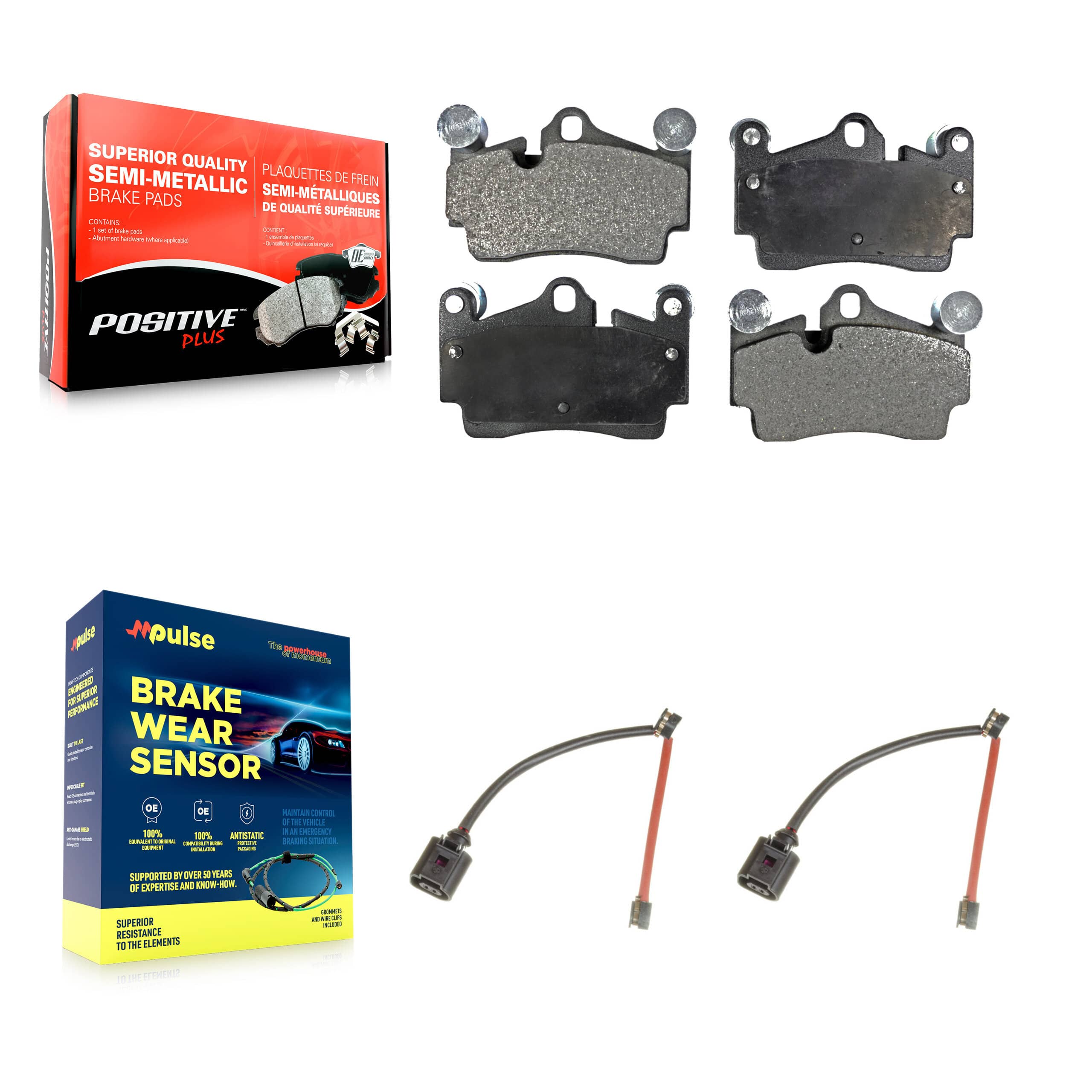 Positive Plus - KPW-101201 - Rear Disc Brake Pad Kits