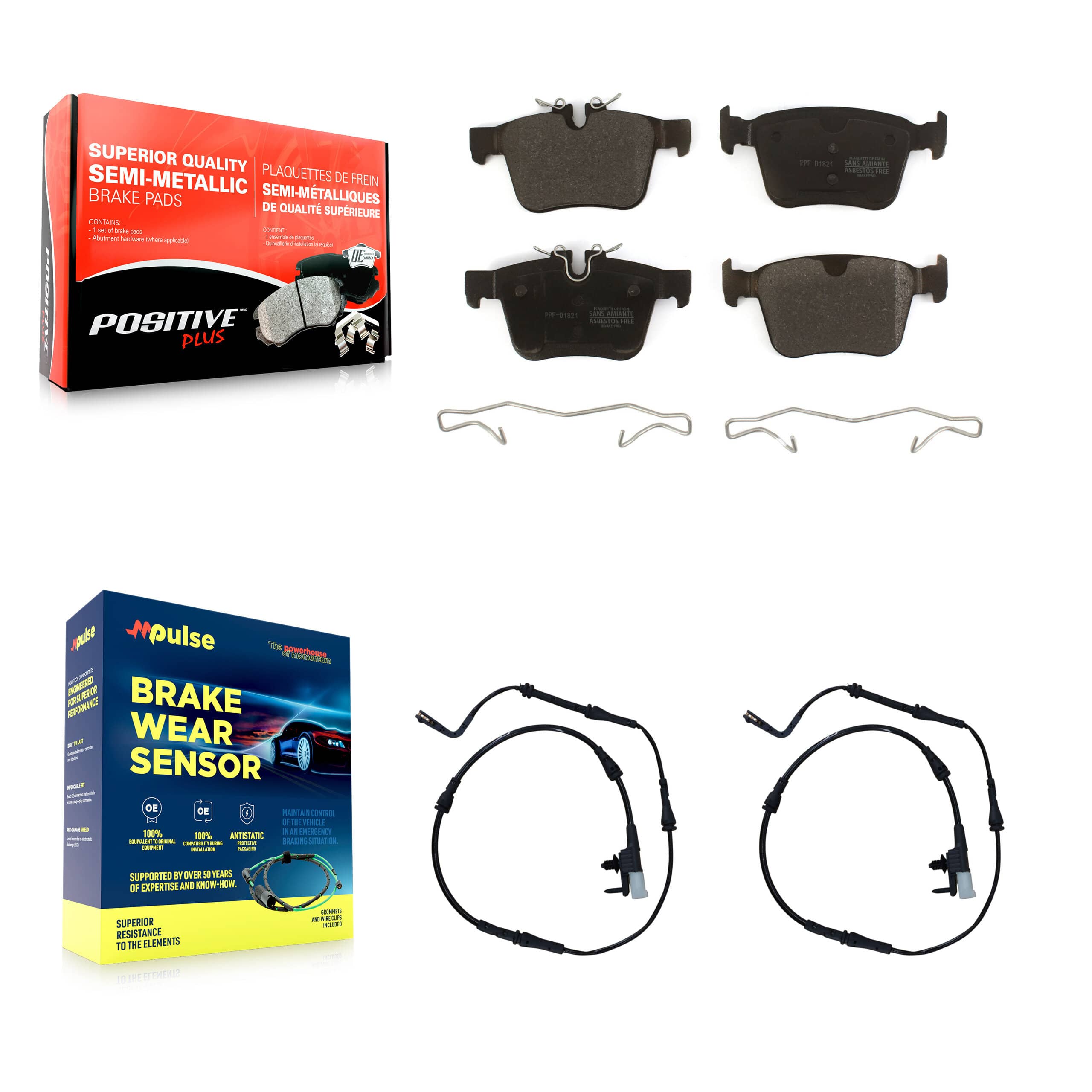 Positive Plus - KPW-101205 - Rear Disc Brake Pad Kits
