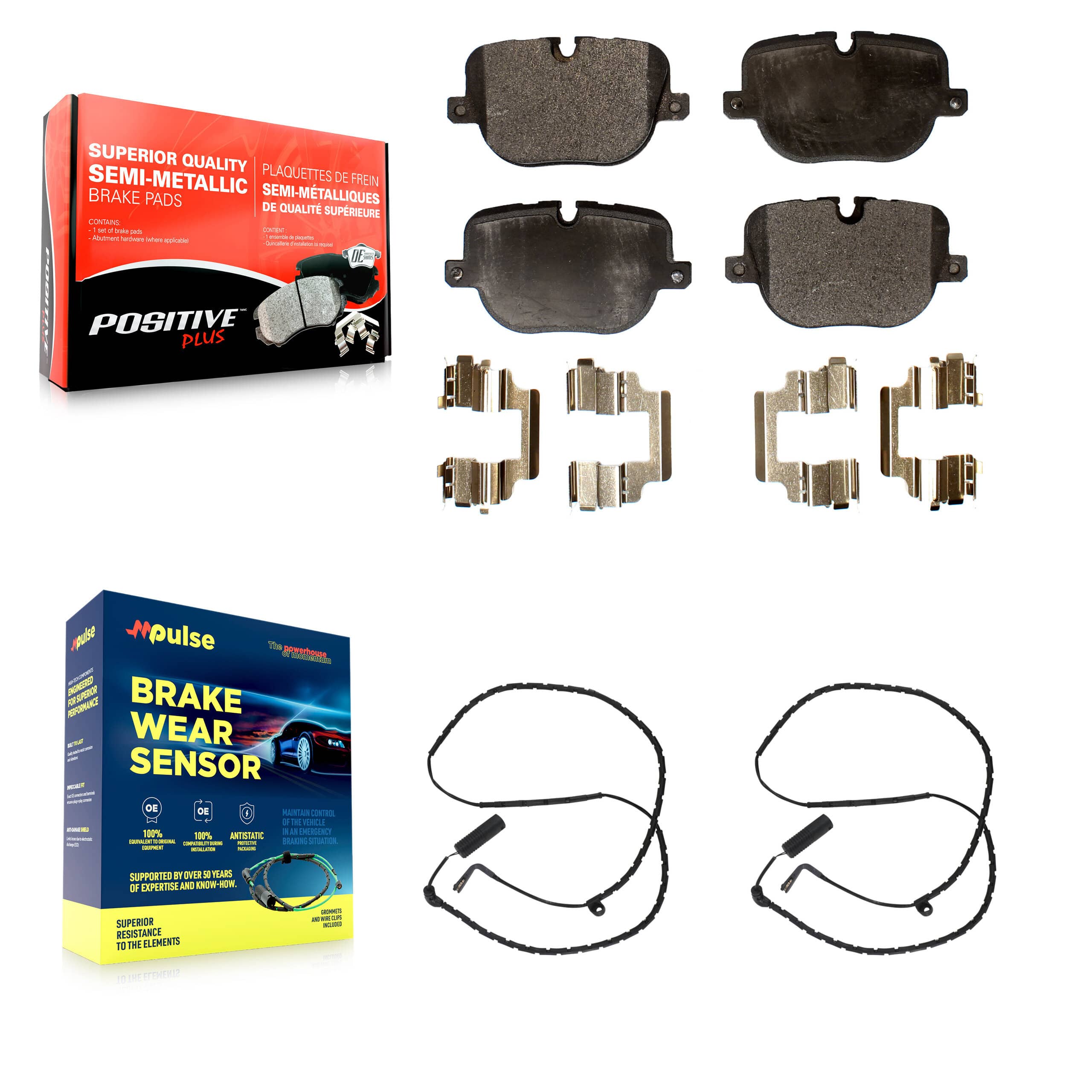 Positive Plus - KPW-101208 - Rear Disc Brake Pad Kits