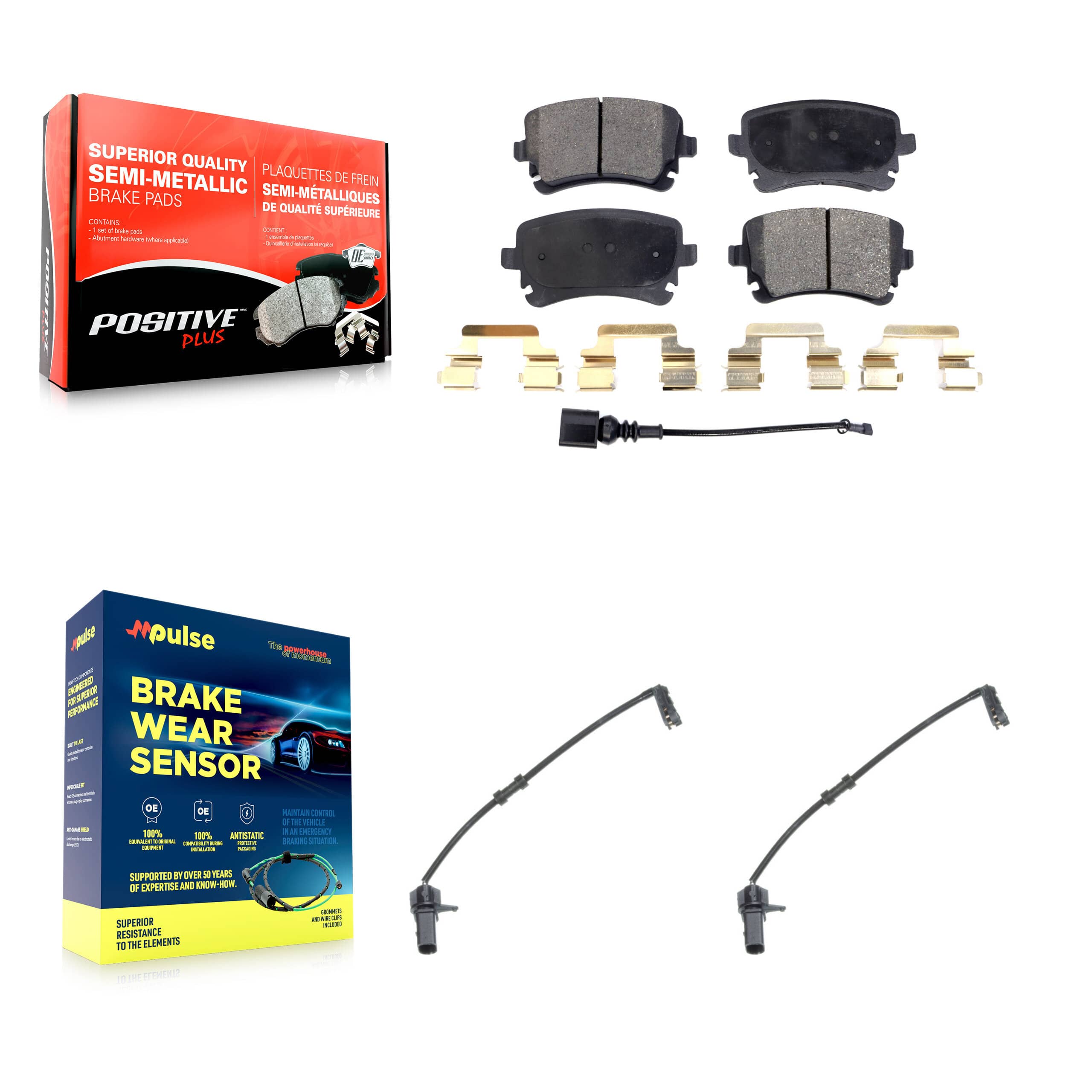 Positive Plus - KPW-101215 - Rear Disc Brake Pad Kits