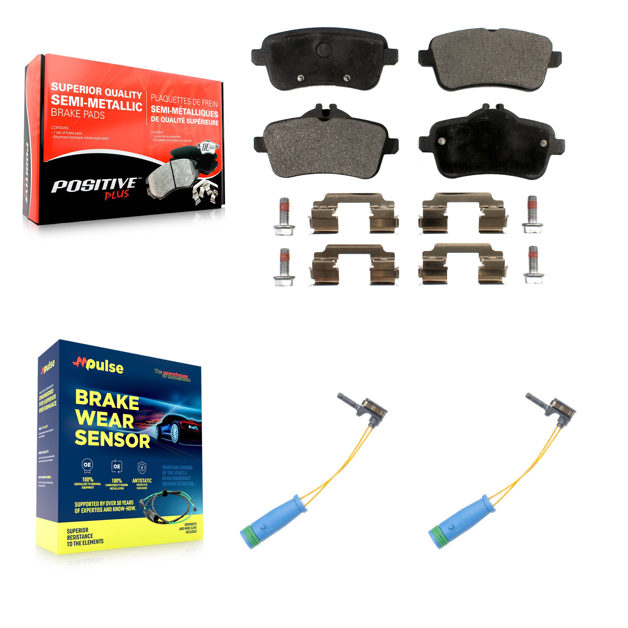 Positive Plus - KPW-101218 - Rear Disc Brake Pad Kits