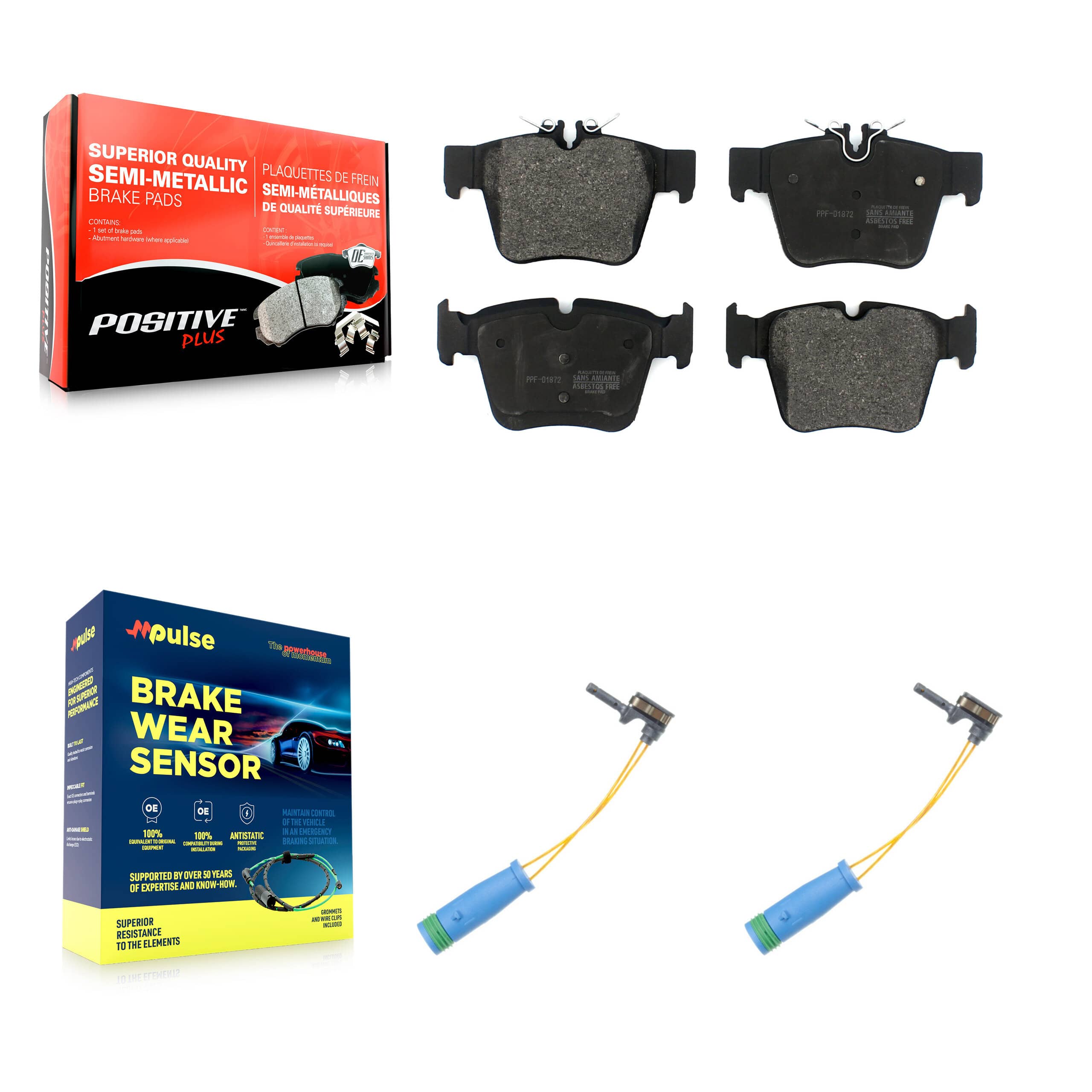 Positive Plus - KPW-101221 - Rear Disc Brake Pad Kits
