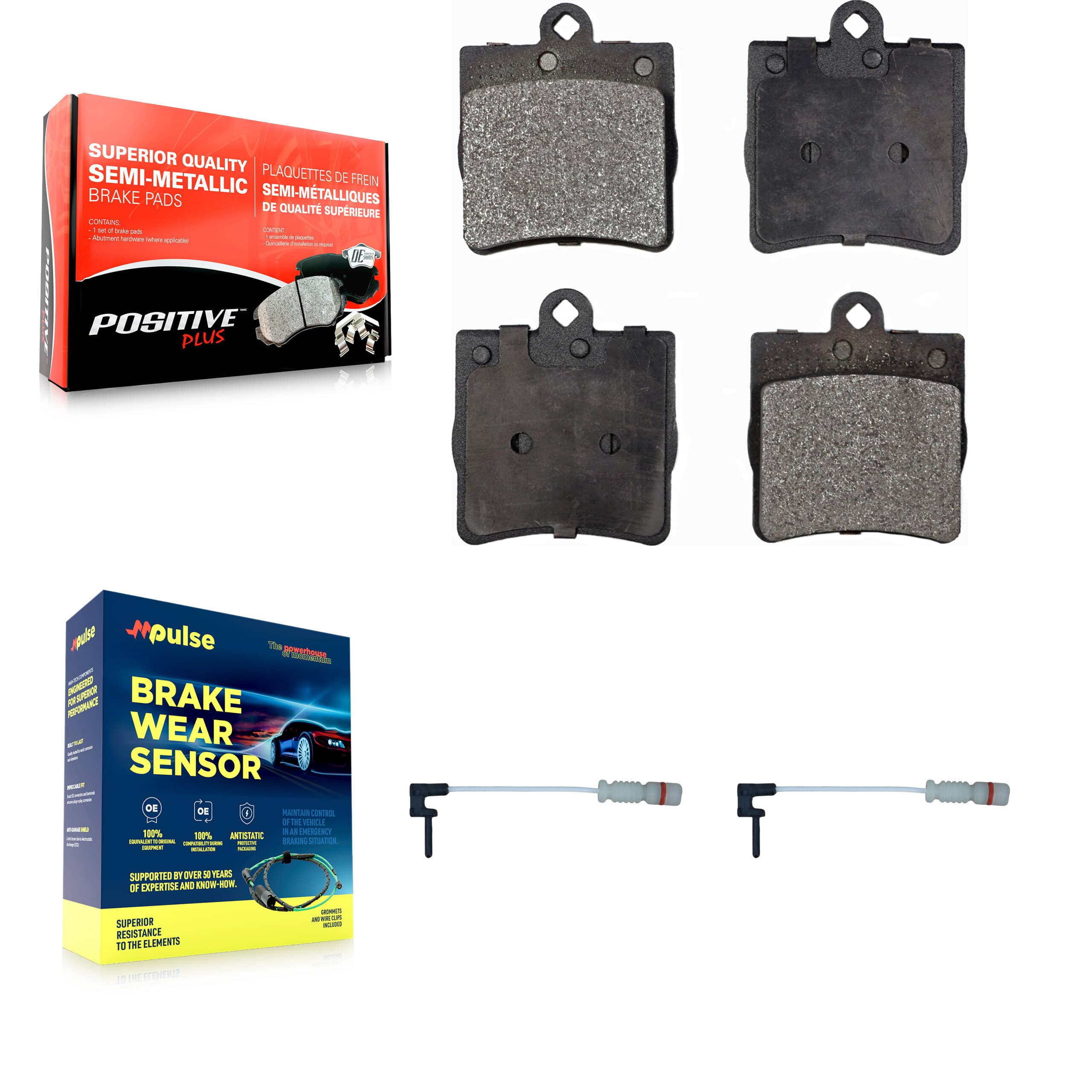Positive Plus - KPW-101227 - Rear Disc Brake Pad Kits