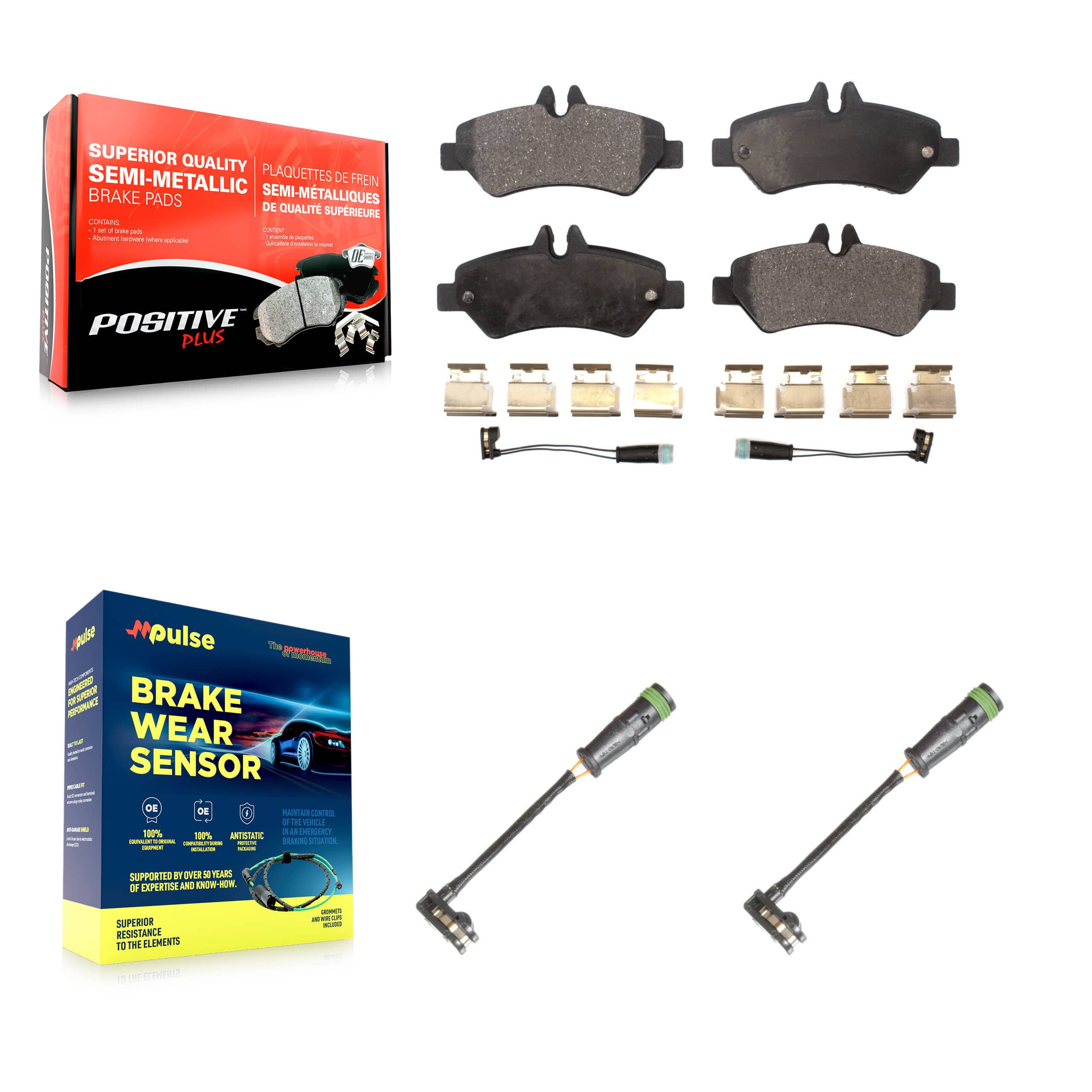 Positive Plus - KPW-101339 - Rear Disc Brake Pad Kits