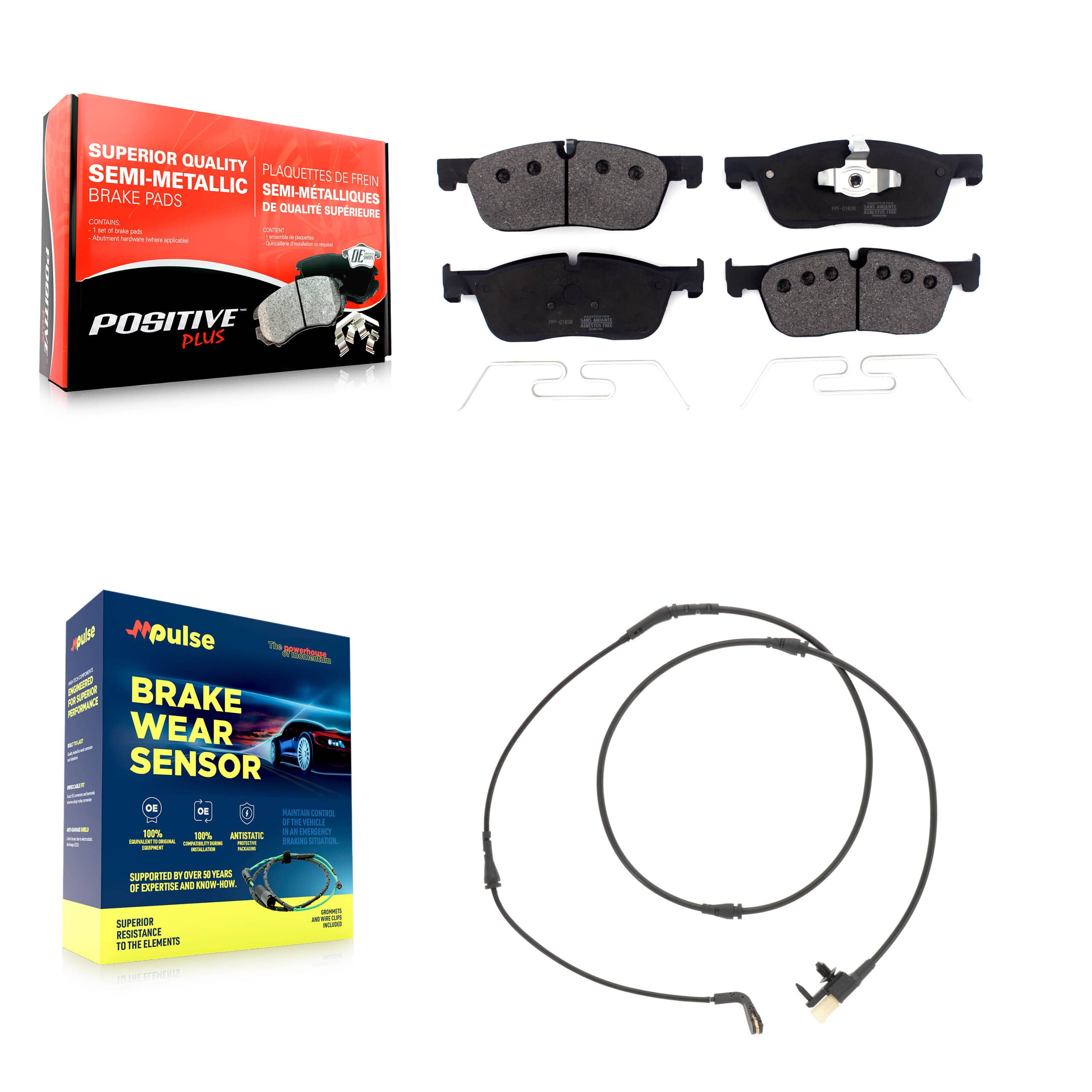 Positive Plus - KPW-101383 - Front Disc Brake Pad Kits