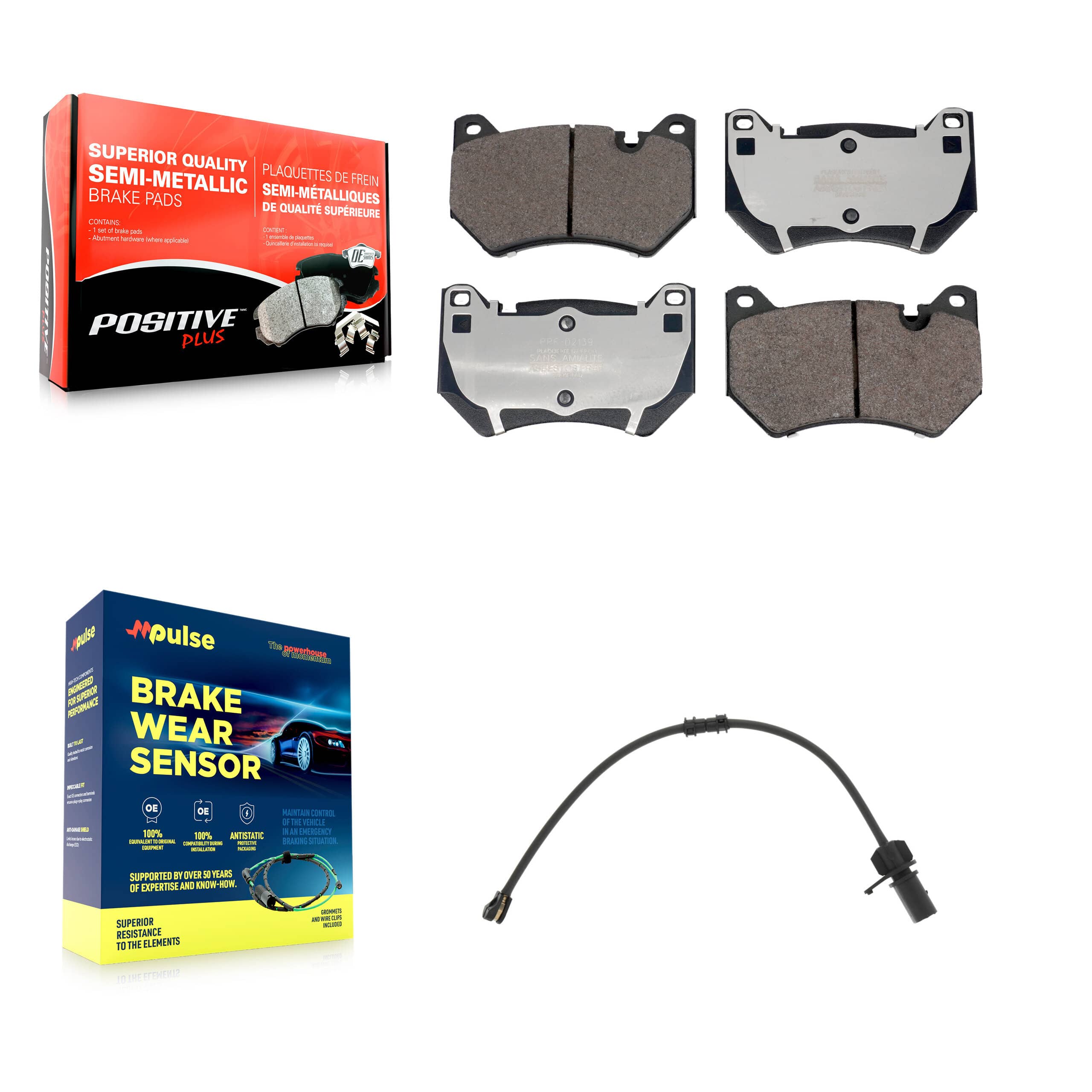 Positive Plus - KPW-101384 - Front Disc Brake Pad Kits