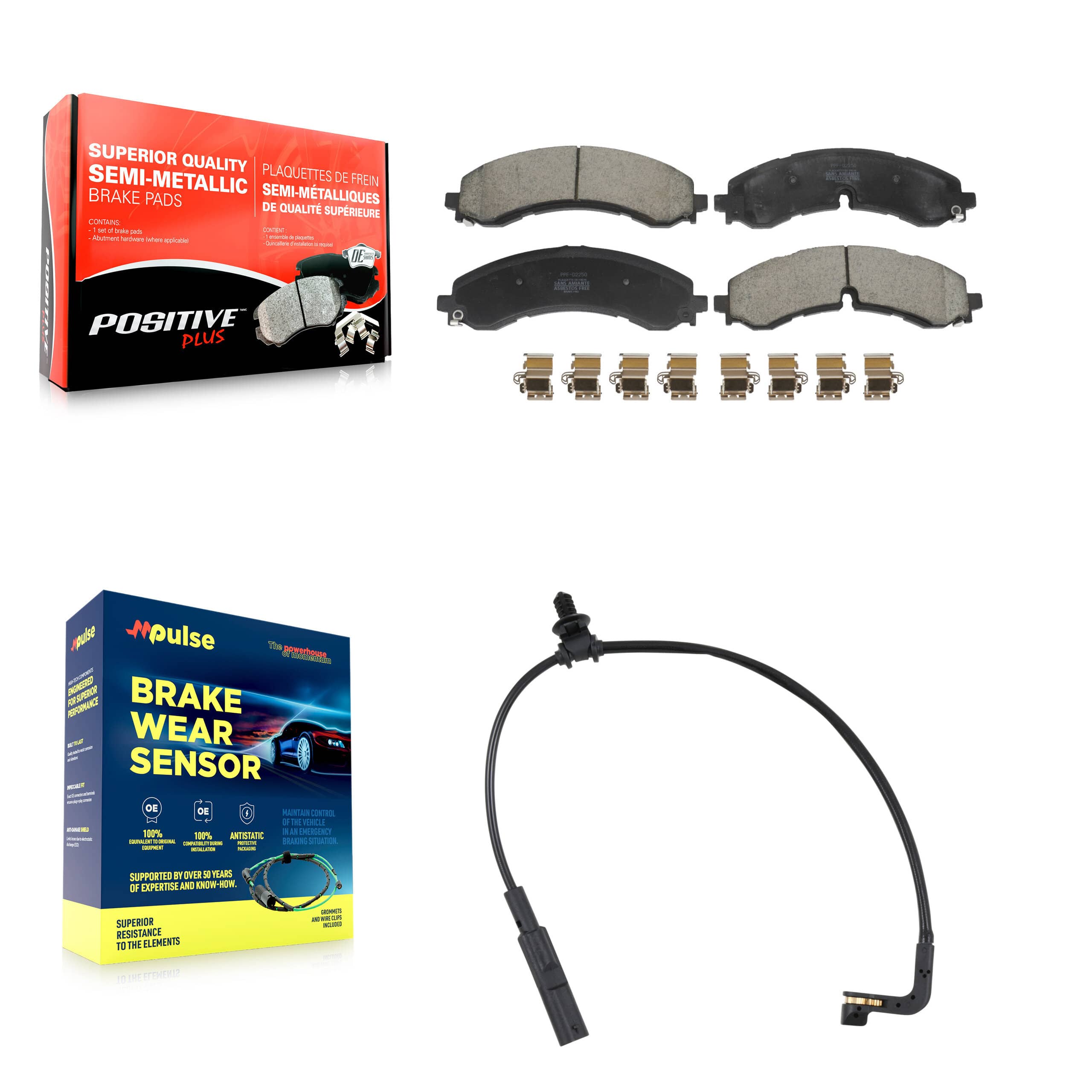 Positive Plus - KPW-101389 - Front Disc Brake Pad Kits