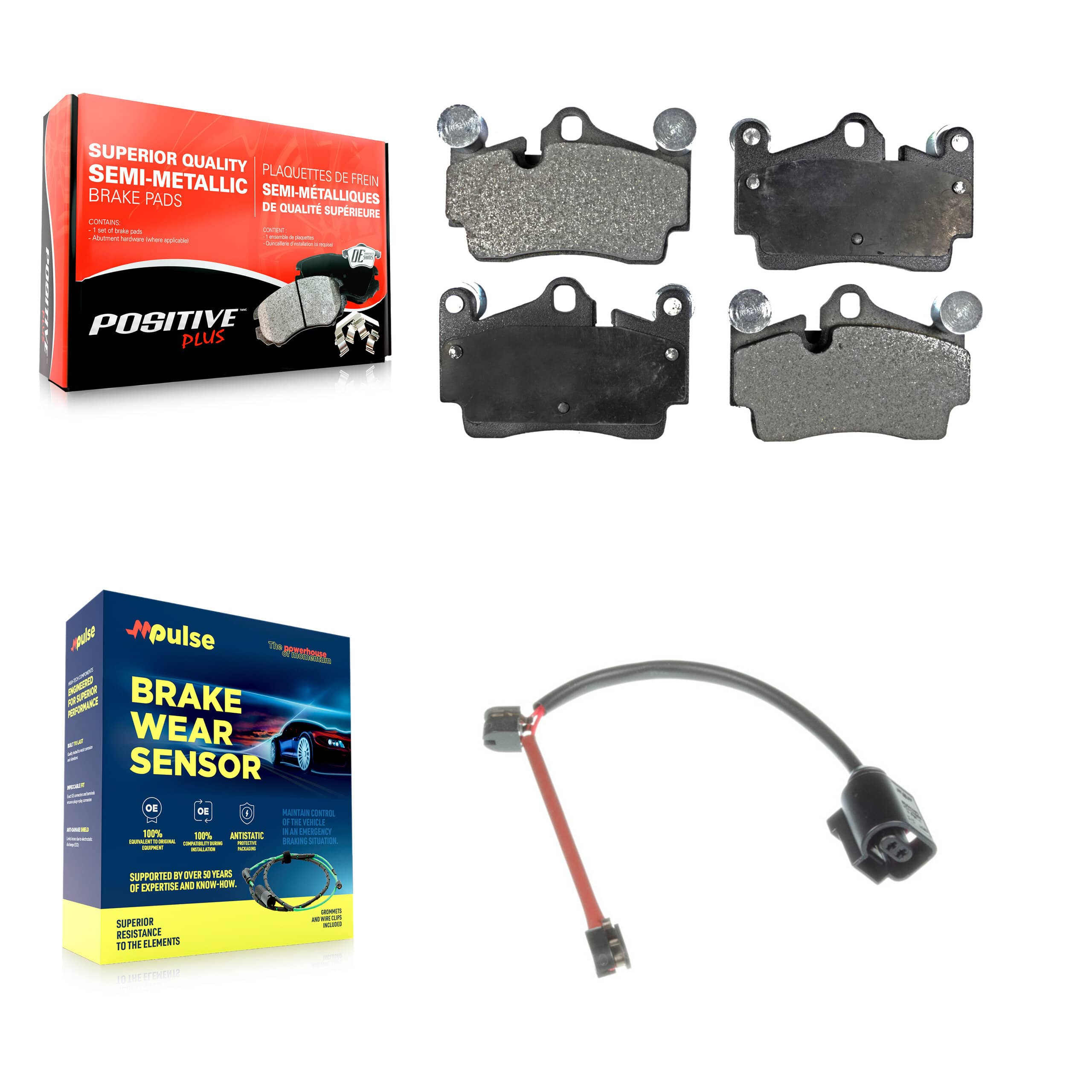 Positive Plus - KPW-101429 - Rear Disc Brake Pad Kits
