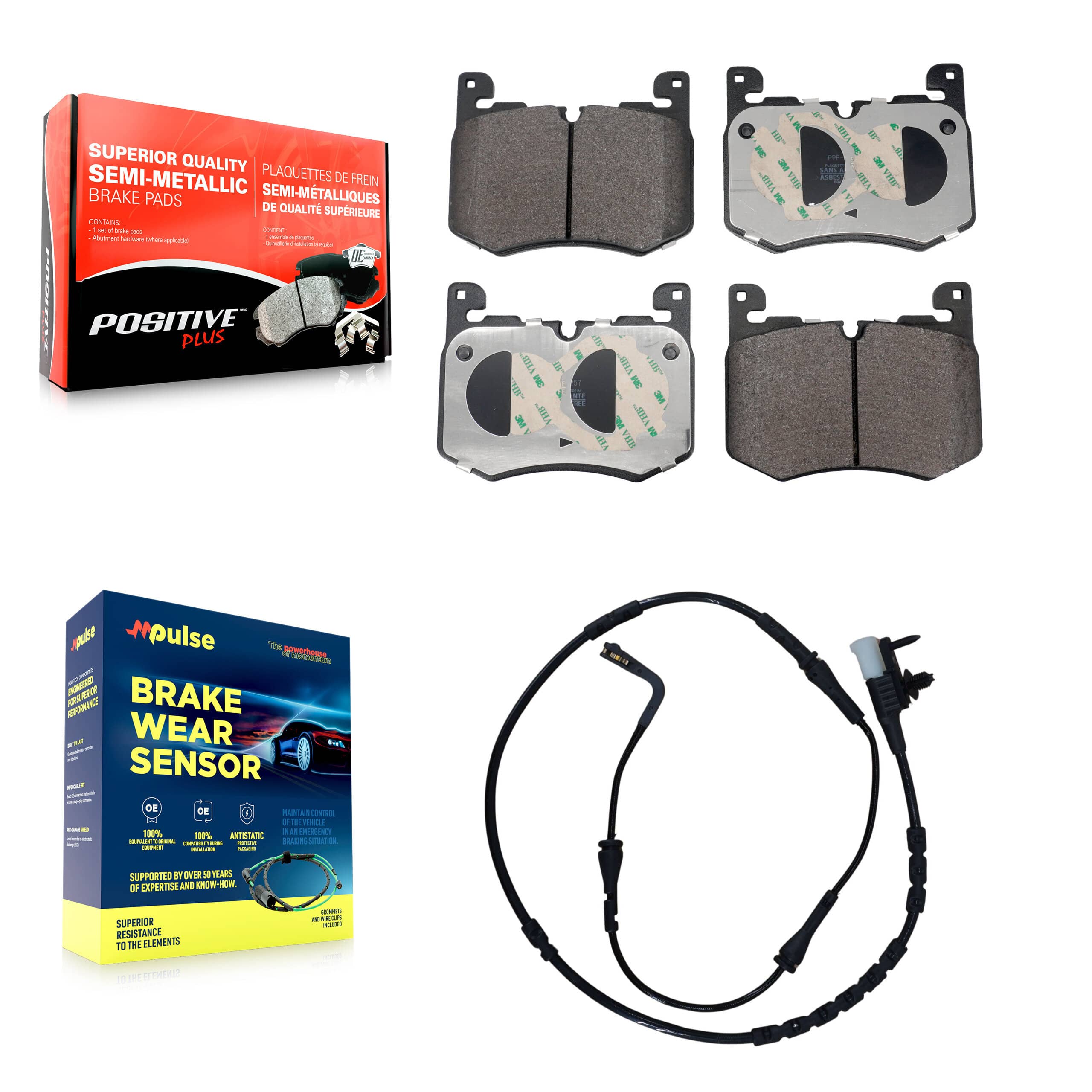 Positive Plus - KPW-101559 - Front Disc Brake Pad Kits
