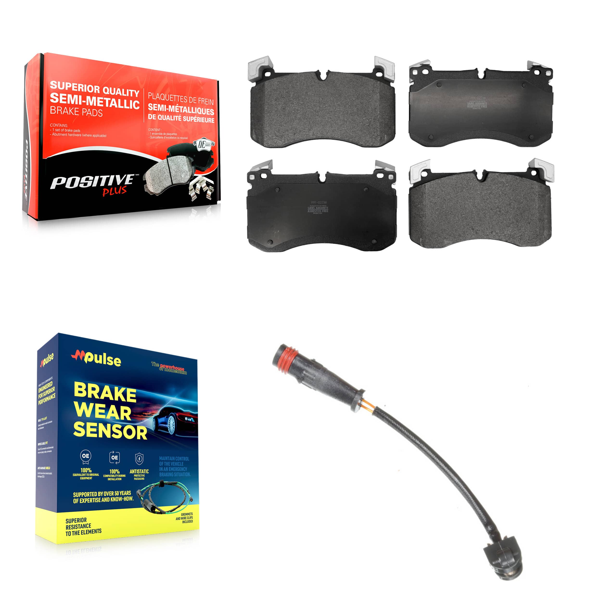 Positive Plus - KPW-101568 - Front Disc Brake Pad Kits