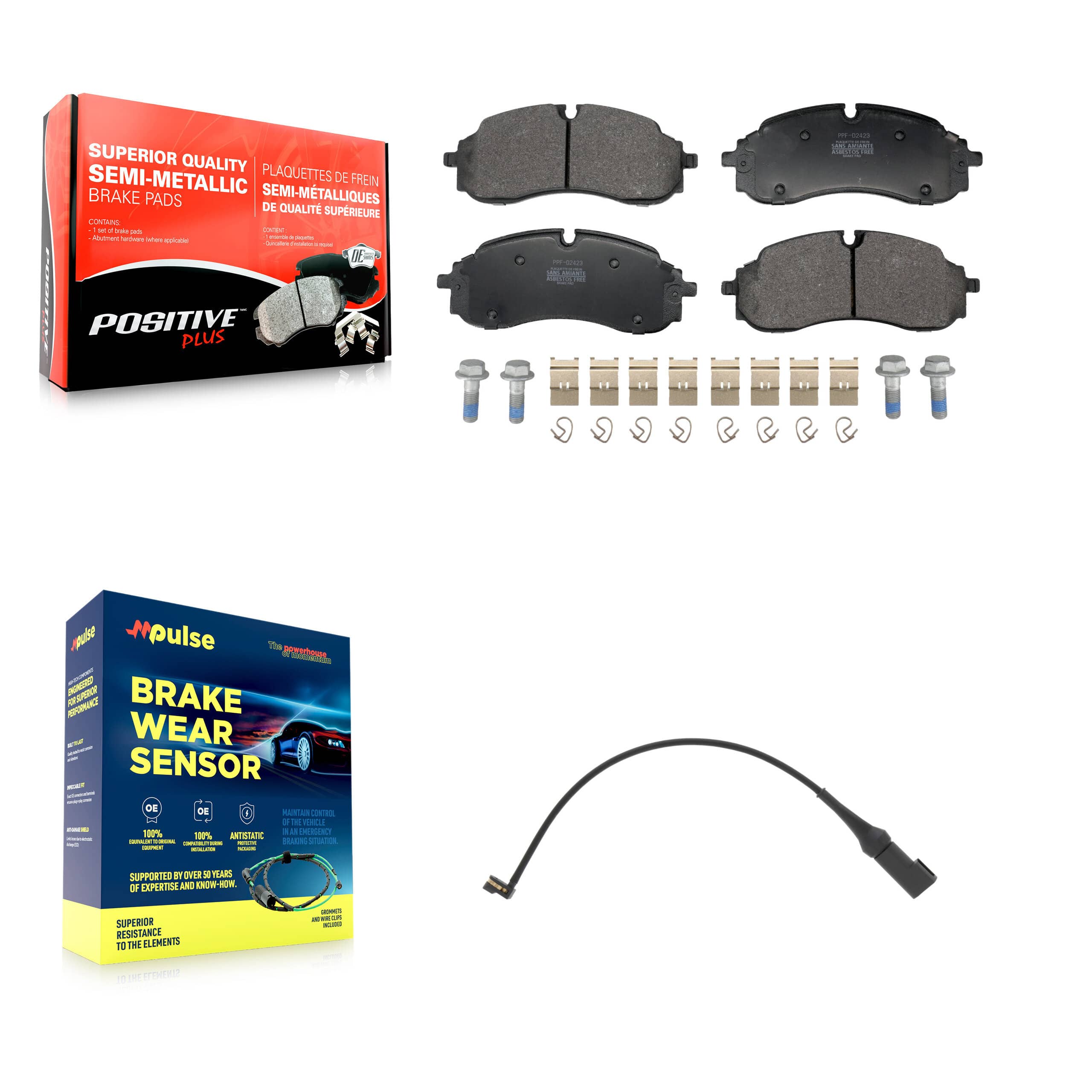 Positive Plus - KPW-101569 - Front Disc Brake Pad Kits