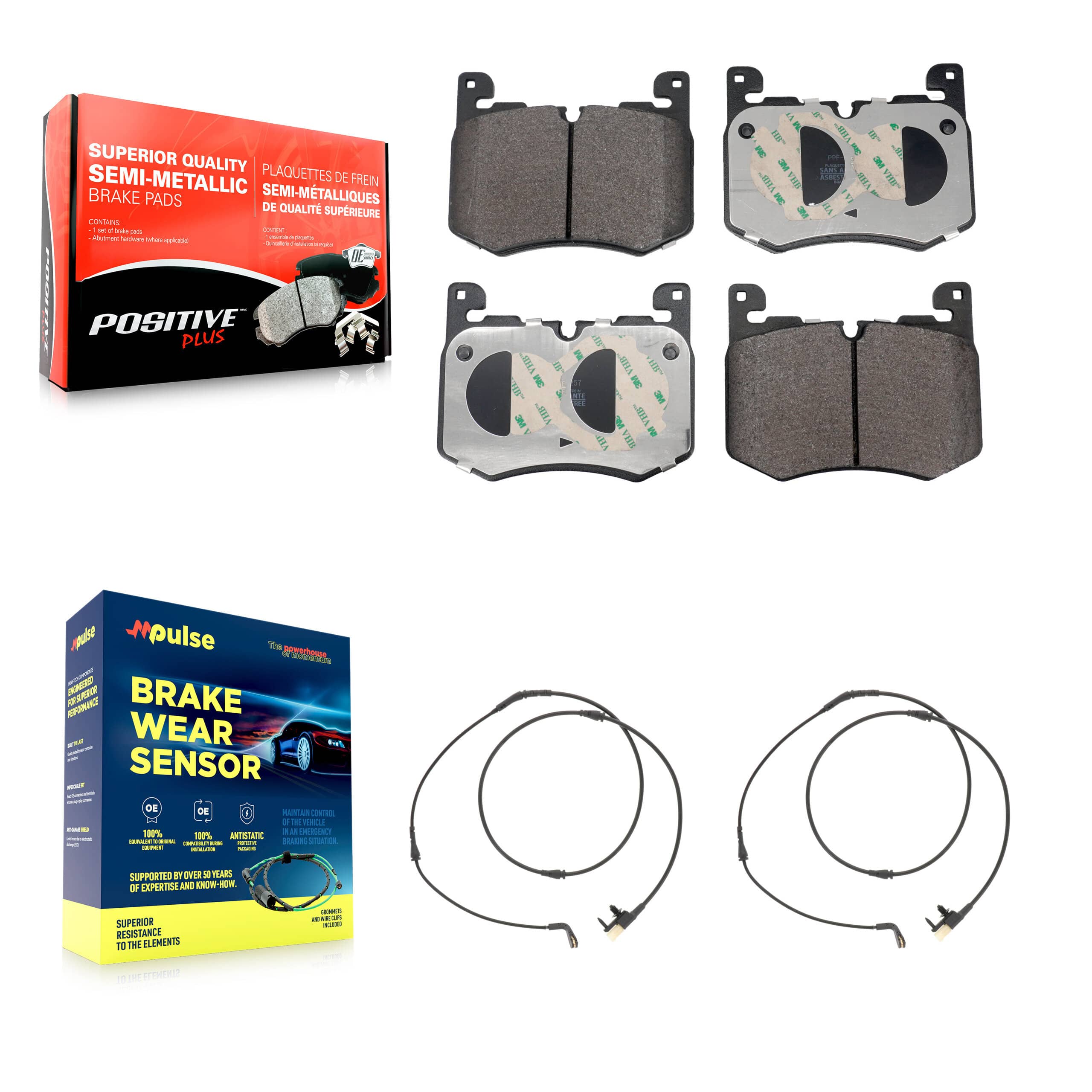 Positive Plus - KPW-101580 - Front Disc Brake Pad Kits