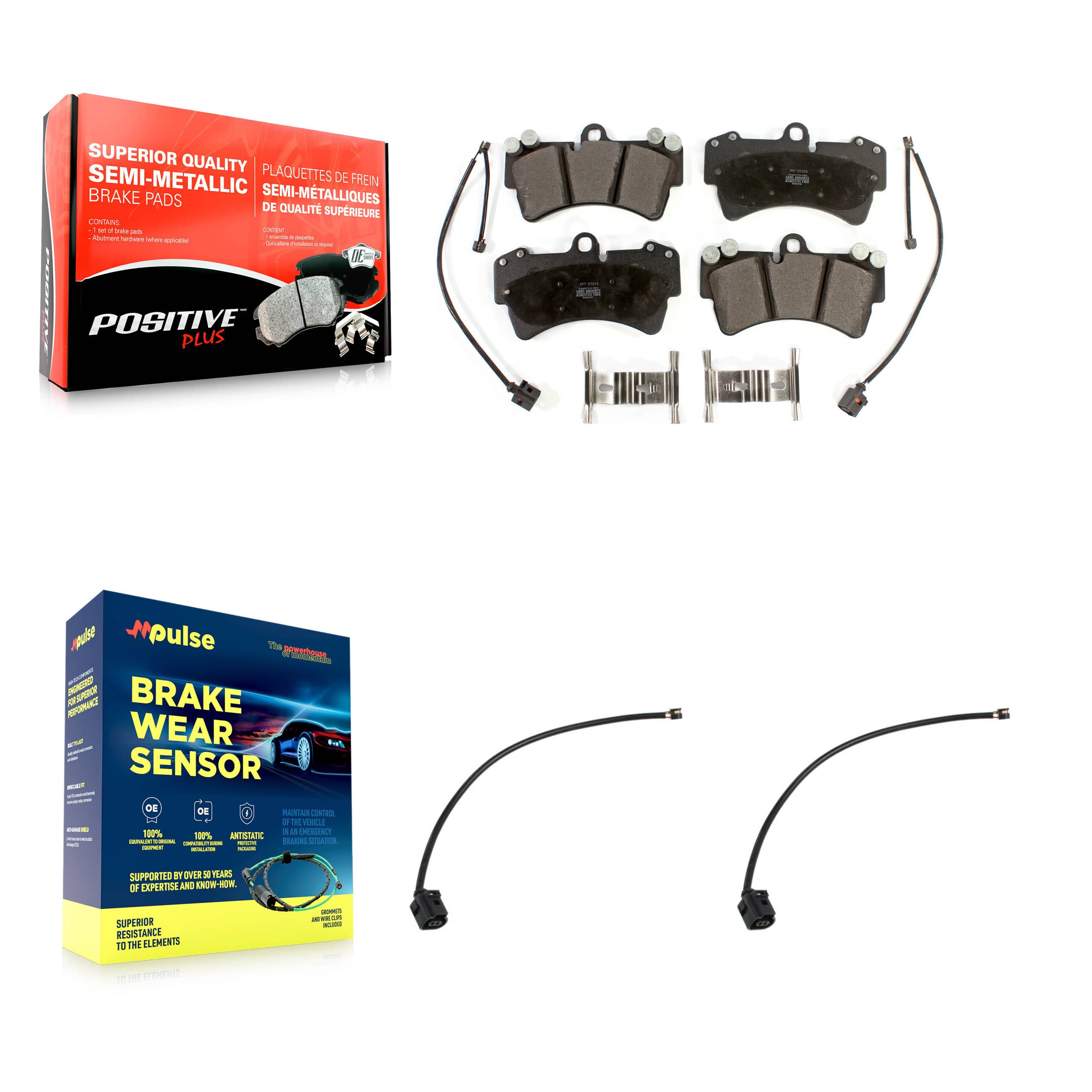 Positive Plus - KPW-101585 - Front Disc Brake Pad Kits