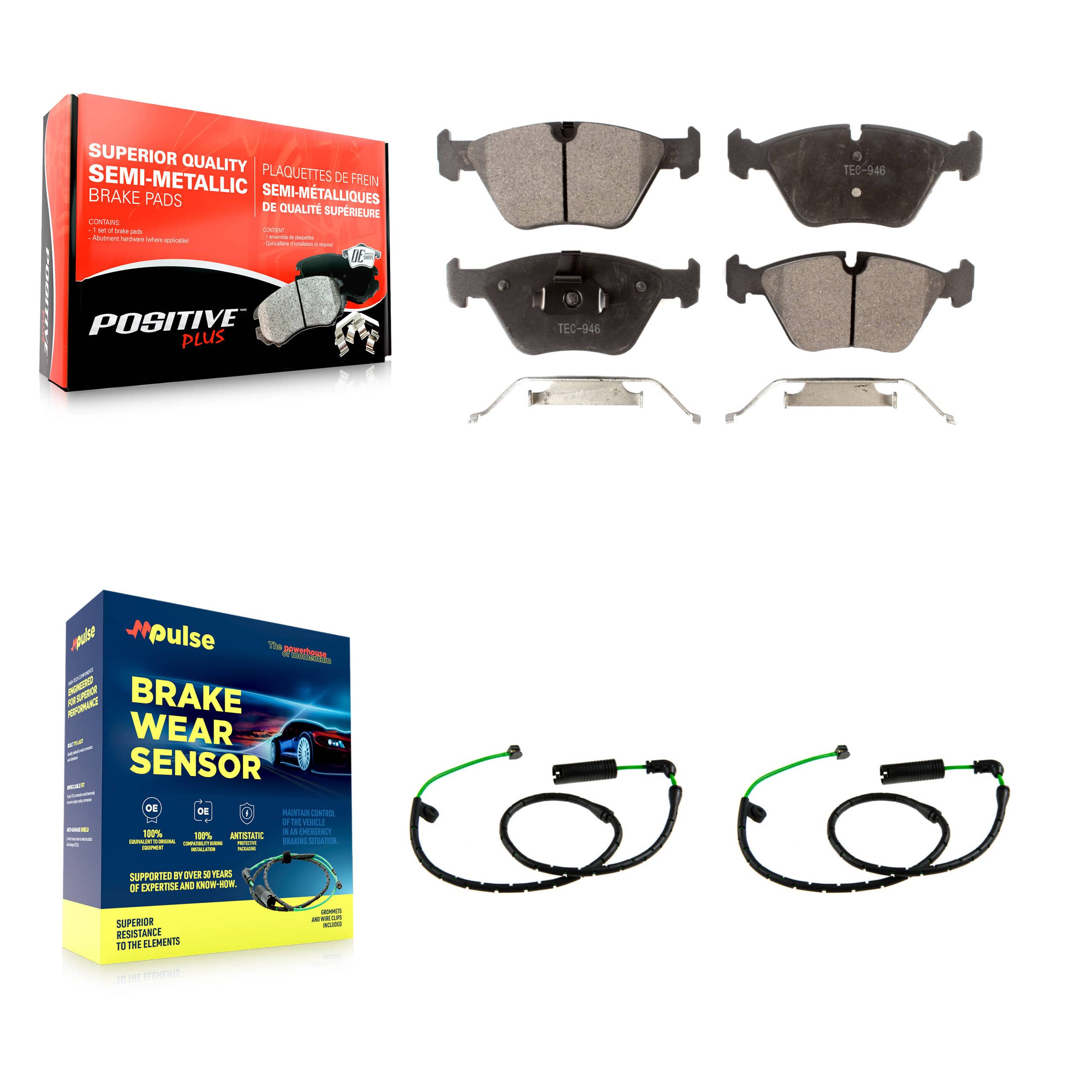 Positive Plus - KPW-101589 - Front Disc Brake Pad Kits