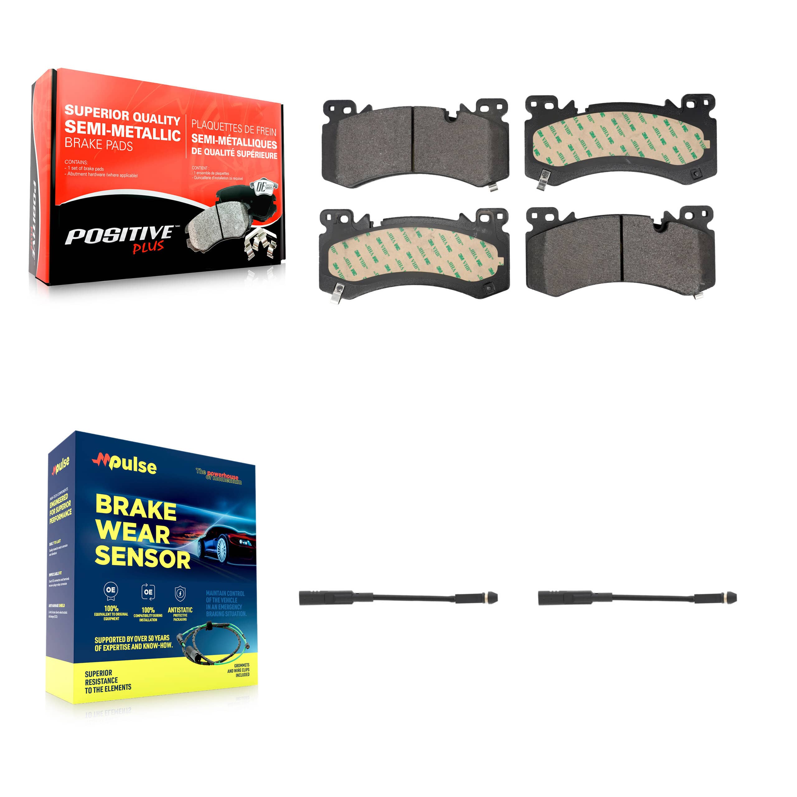 Positive Plus - KPW-101595 - Front Disc Brake Pad Kits