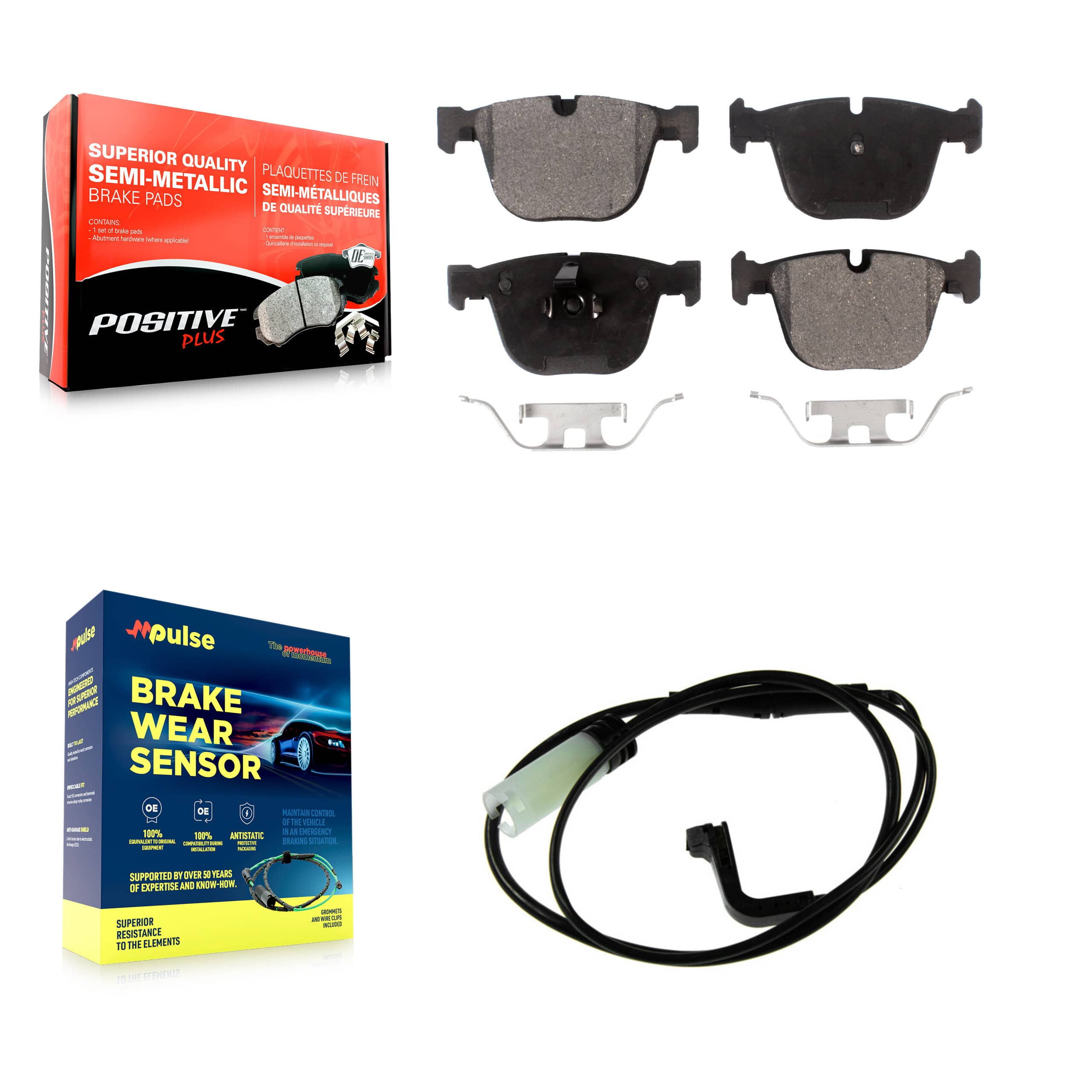 Positive Plus - KPW-101601 - Rear Disc Brake Pad Kits