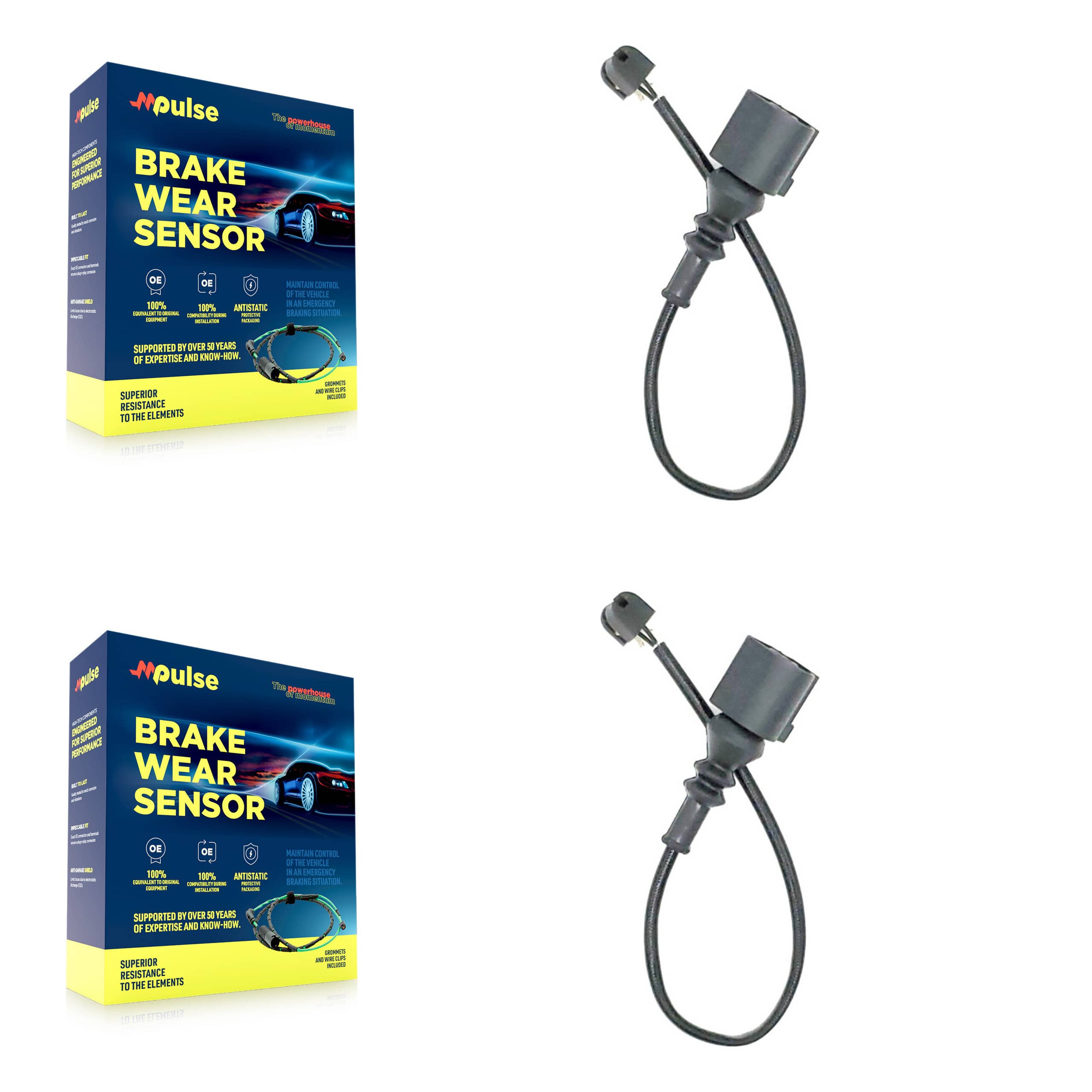 Mpulse - KSE-100084 - Front Disc Brake Pad Wear Sensor Kits